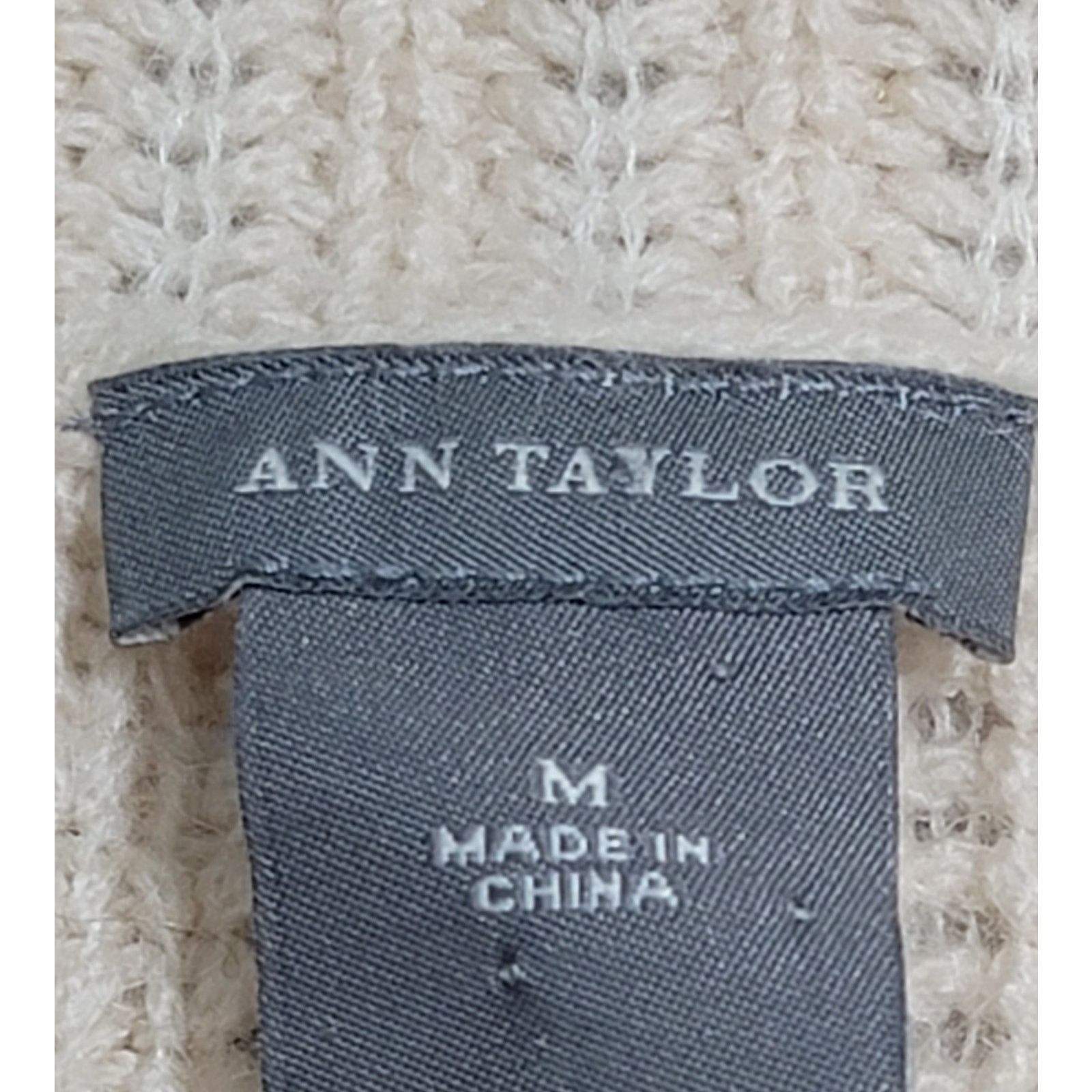 Ann Taylor Ann Taylor Cream Cowl Neck Knitted Wool Mohair Sweater M Size M / US 6-8 / IT 42-44 - 3 Thumbnail