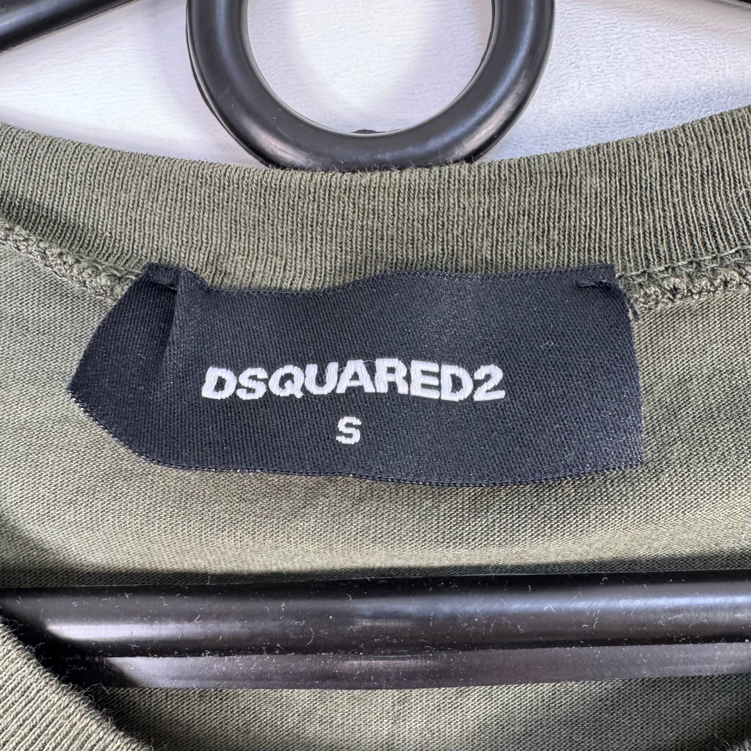 Dsquared2 Dsquared2 Basic Logo T-Shirt Khaki Green Mens Size S Size US S / EU 44-46 / 1 - 4 Thumbnail