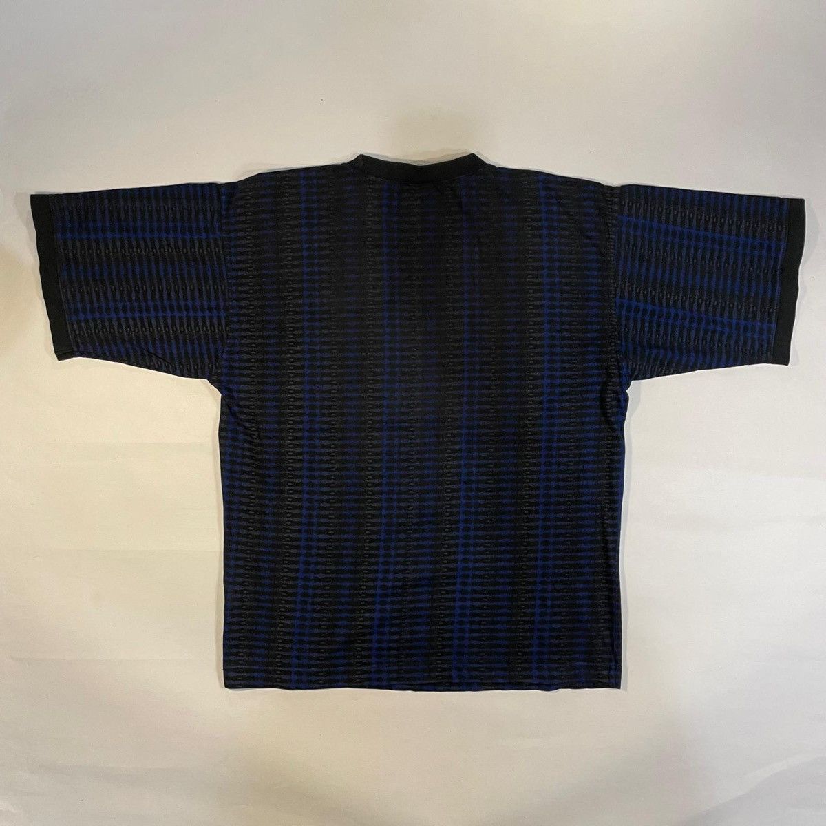 Reebok Reebok black and blue checkered short t-shirt vintage 90s Size US S / EU 44-46 / 1 - 2 Thumbnail