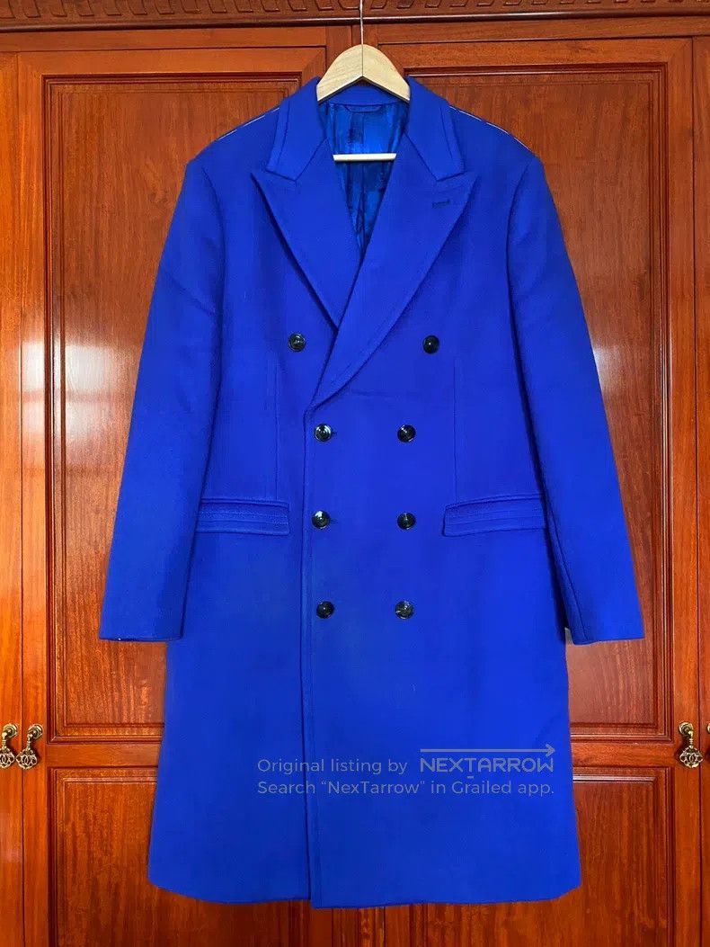 Versace Versace Violet blue coat Size US XL / EU 56 / 4 - 1 Thumbnail