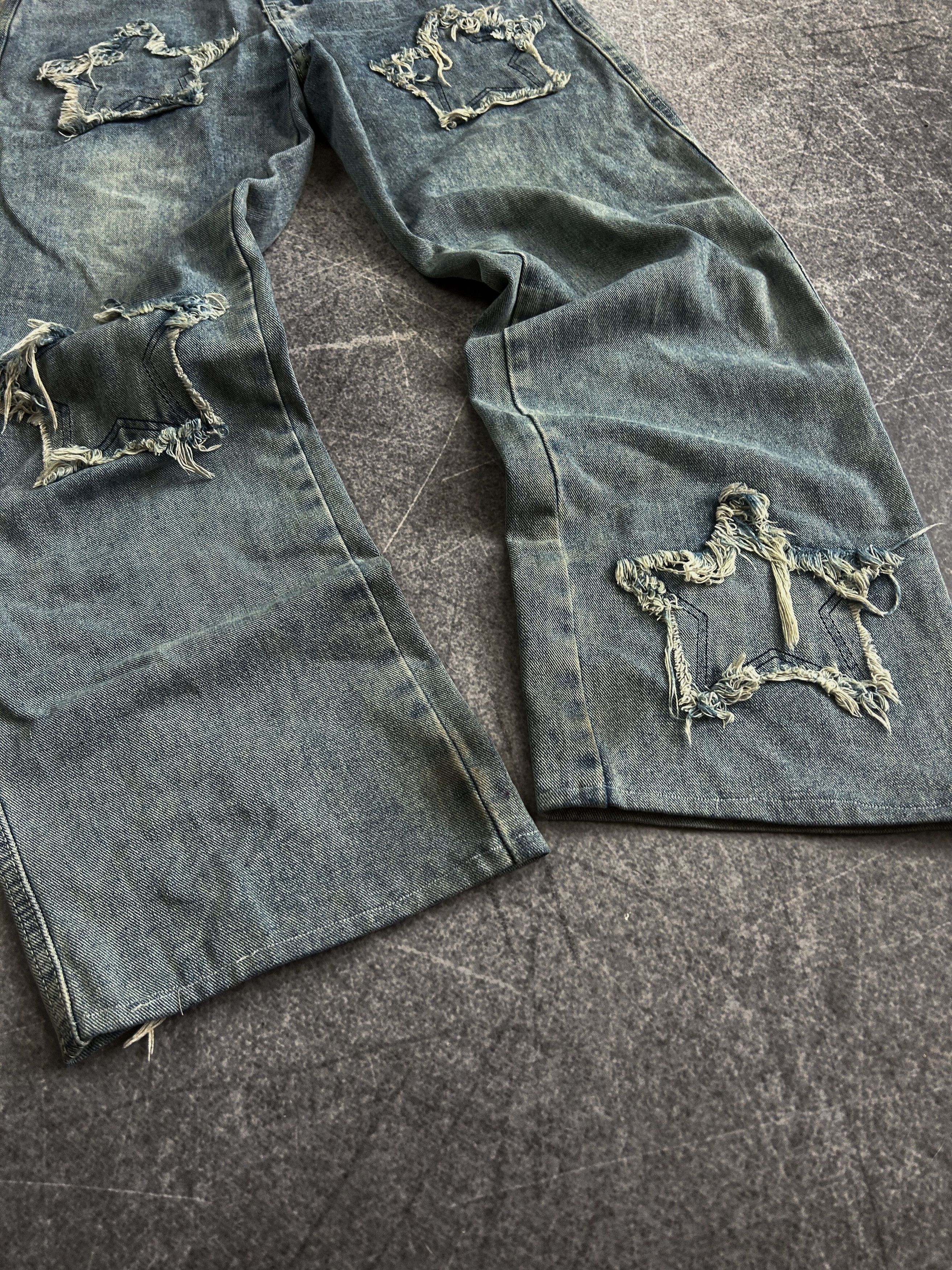 Vintage Streetwear Japanese Washed Faded Jeans Like Balenciaga Y2K Size US 28 / EU 44 - 2 Thumbnail