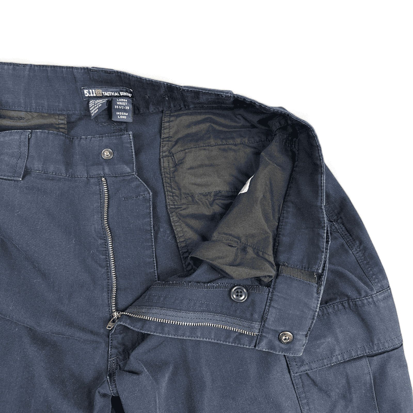 5.11 511 Tactical Pants Mens Blue Ripstop Cargo Outdoor Workwear Size US 34 / EU 50 - 6 Thumbnail