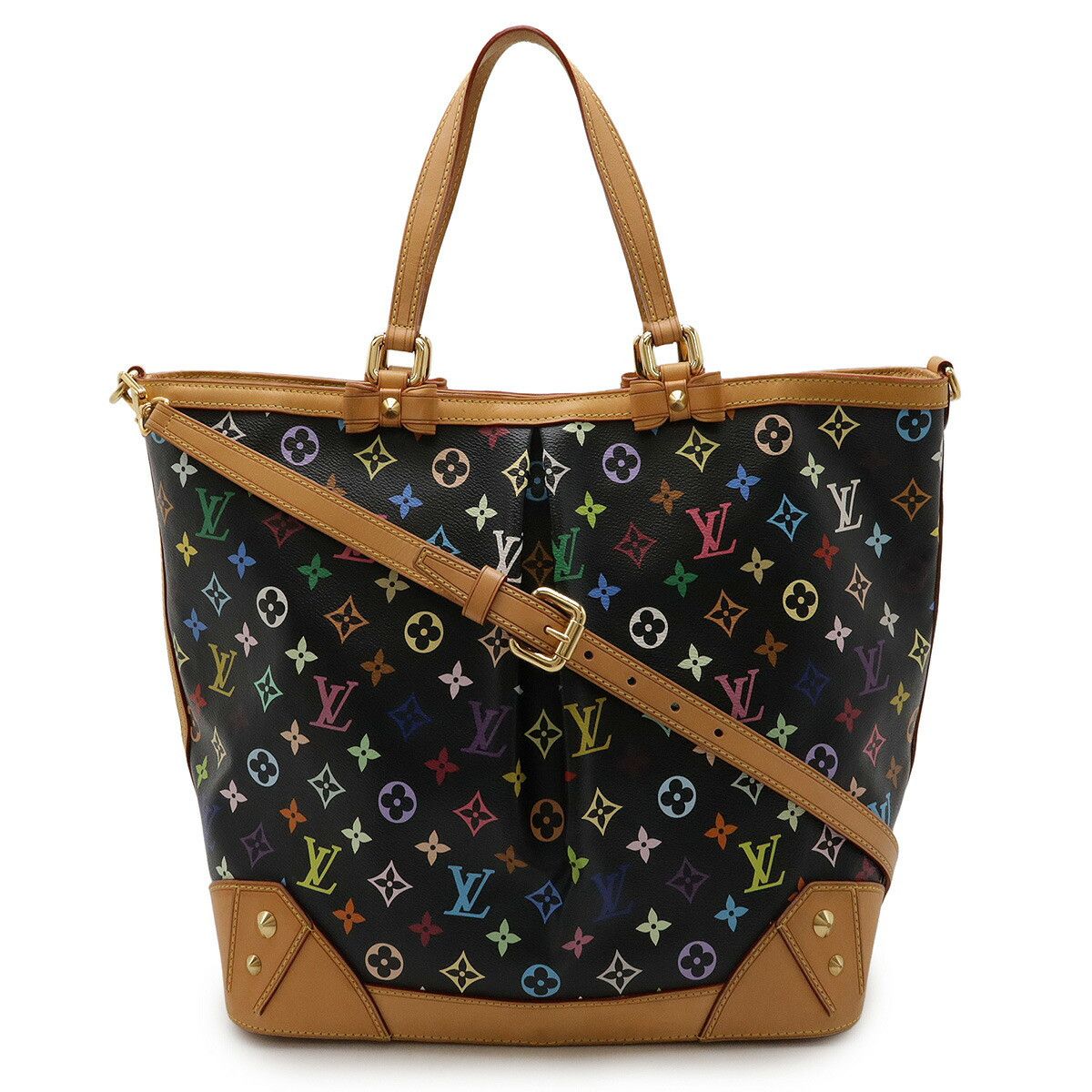 Louis Vuitton Louis Vuitton Monogram Multicolore Shirley Gm 2Way Tote Bag M93215 Canvas Shoulder Bag M93215 in Black, Women's