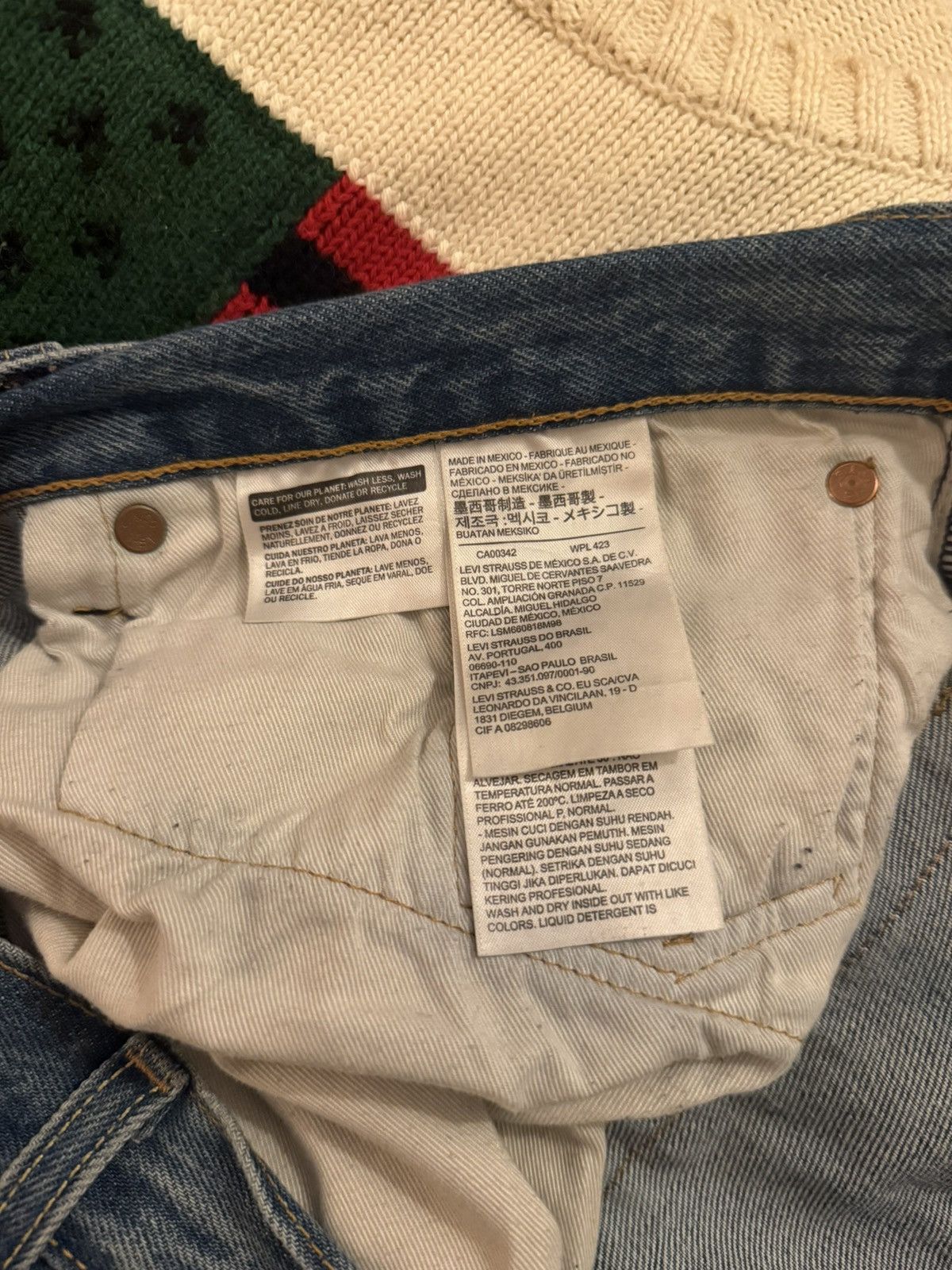 DENIM TEARS ORIGINAL DENIM TEARS x Levis Jeans Size US 38 / EU 54 - 3 Thumbnail