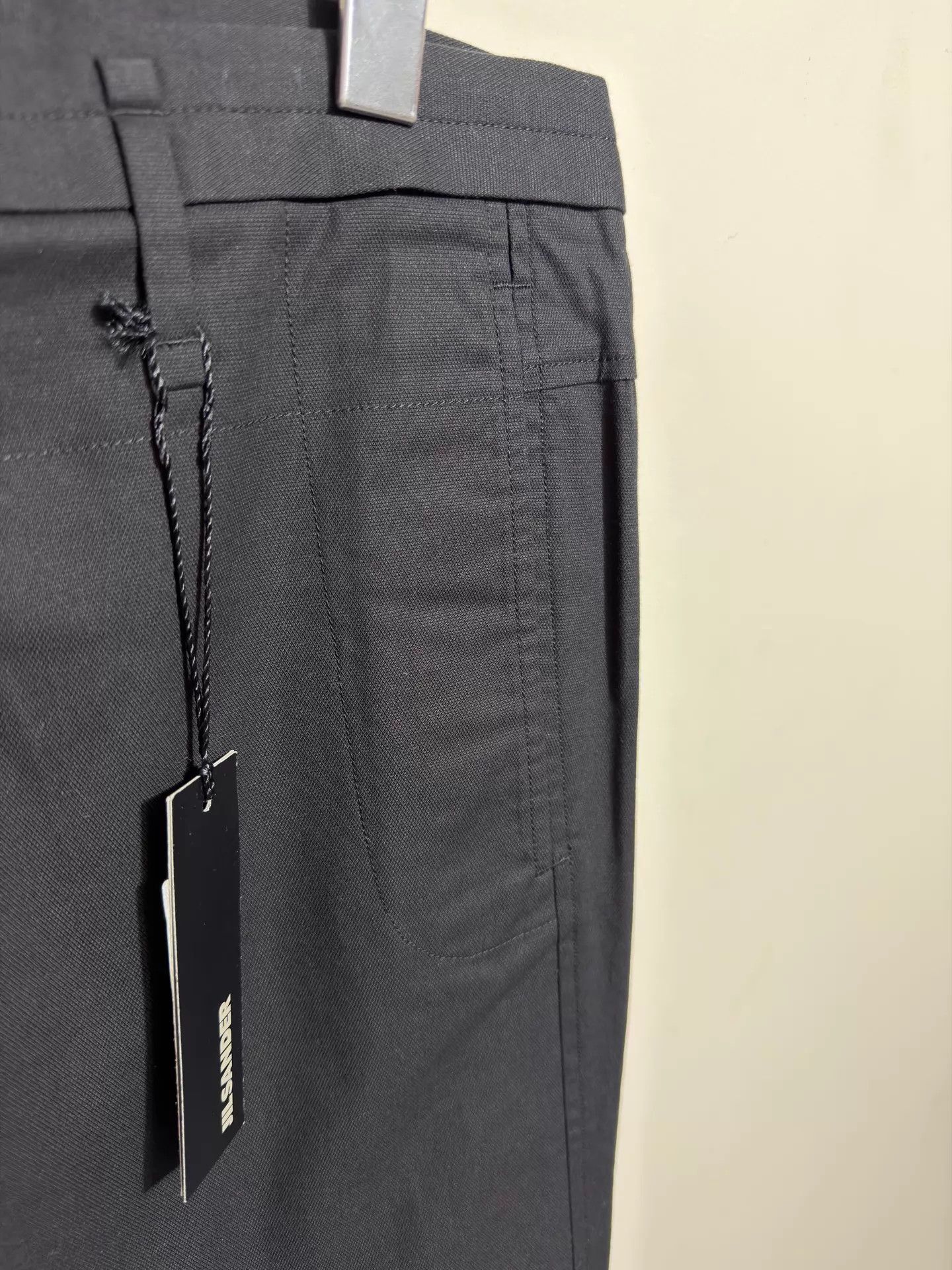 Jil Sander Jil Sander Black Slim Cotton Pants 52/54 Size US 38 / EU 54 - 3 Thumbnail