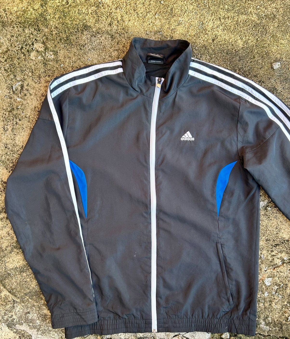 Adidas ENDED Adidas Full Zip Mesh Lined 3 Stripe Jacket Size US XS / EU 42 / 0 - 2 Thumbnail