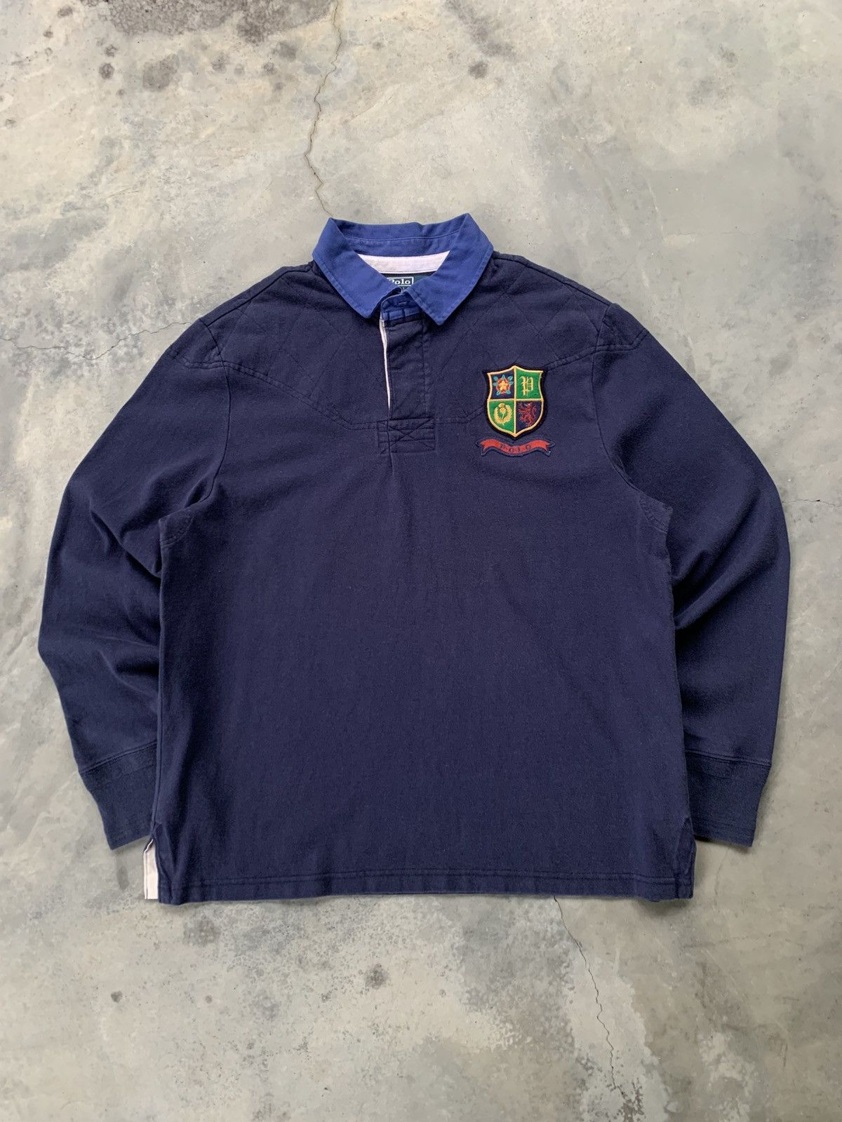 Polo Ralph Lauren Vintage 90s Polo Ralph Lauren Rugby Tshirt Size US XL / EU 56 / 4 - 1 Thumbnail