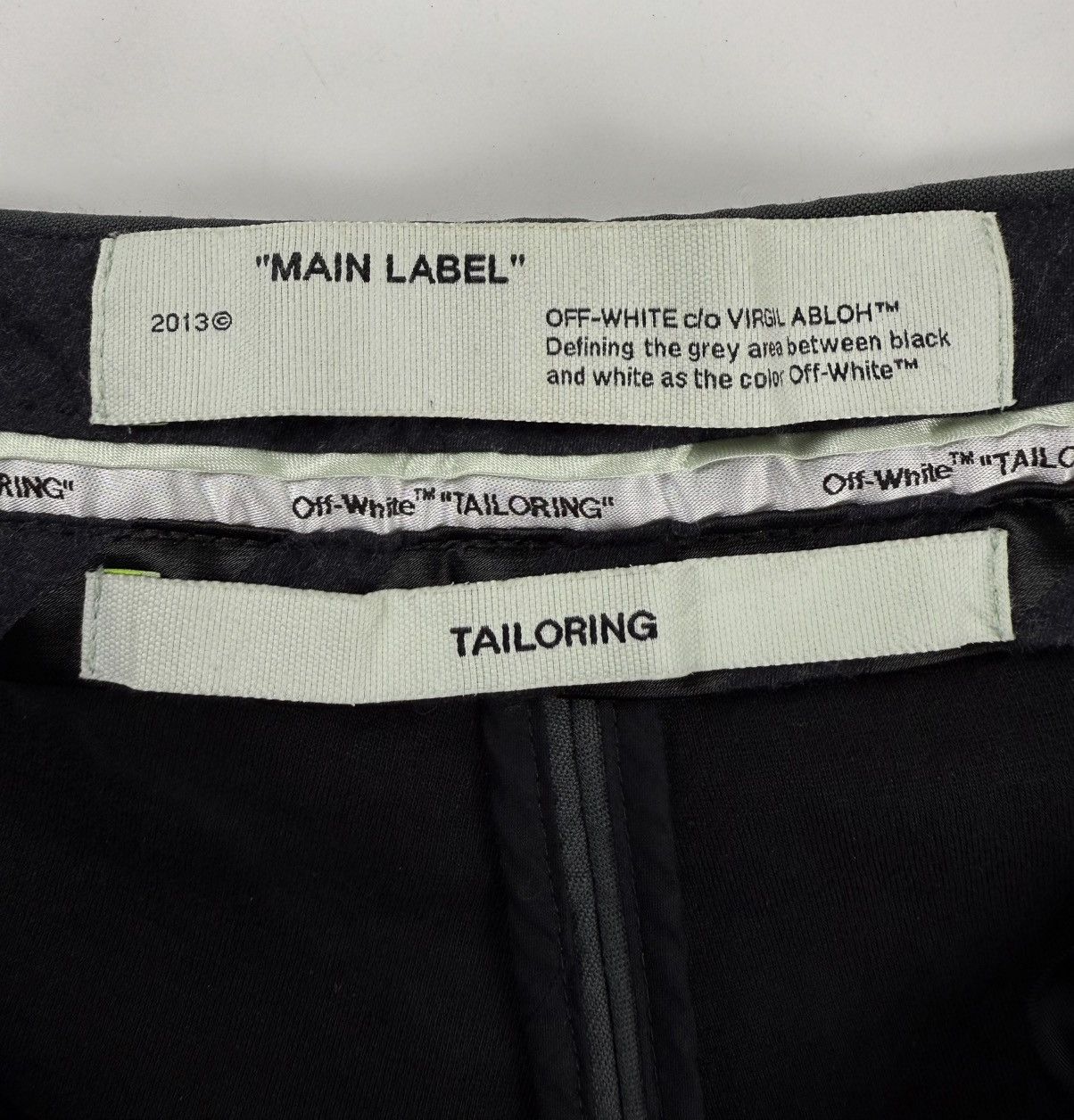 Off-White Off White Straight Leg Wool Tailored Pants Size US 32 / EU 48 - 12 Thumbnail