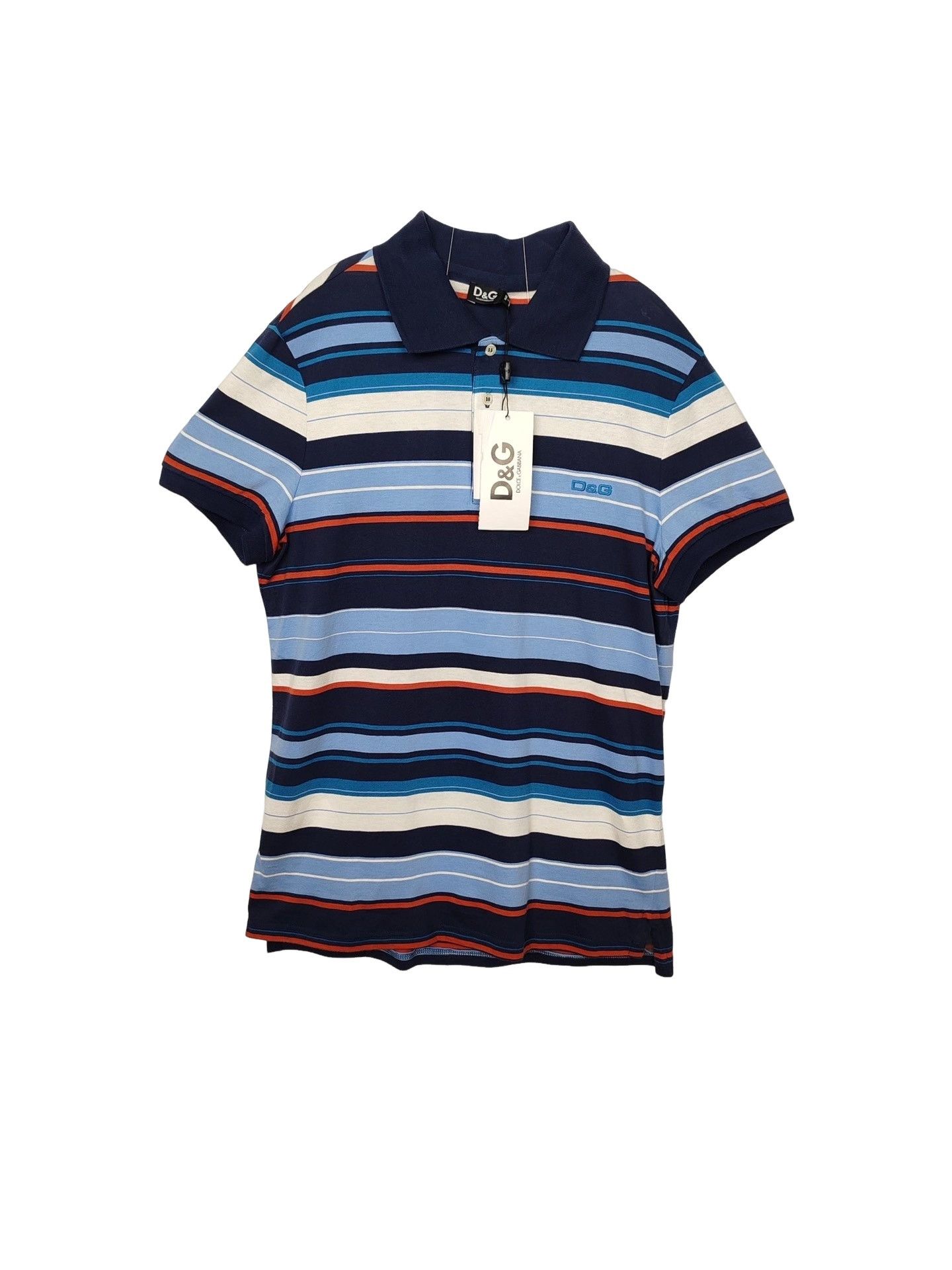 Dolce & Gabbana D&G Striped Polo Shirt Size XL Size US XL / EU 56 / 4 - 1 Thumbnail