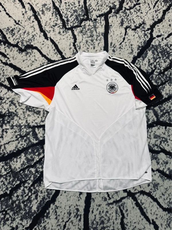 Adidas Vintage Adidas German National Team T-shirt white black XXL Size US XXL / EU 58 / 5 - 1 Thumbnail