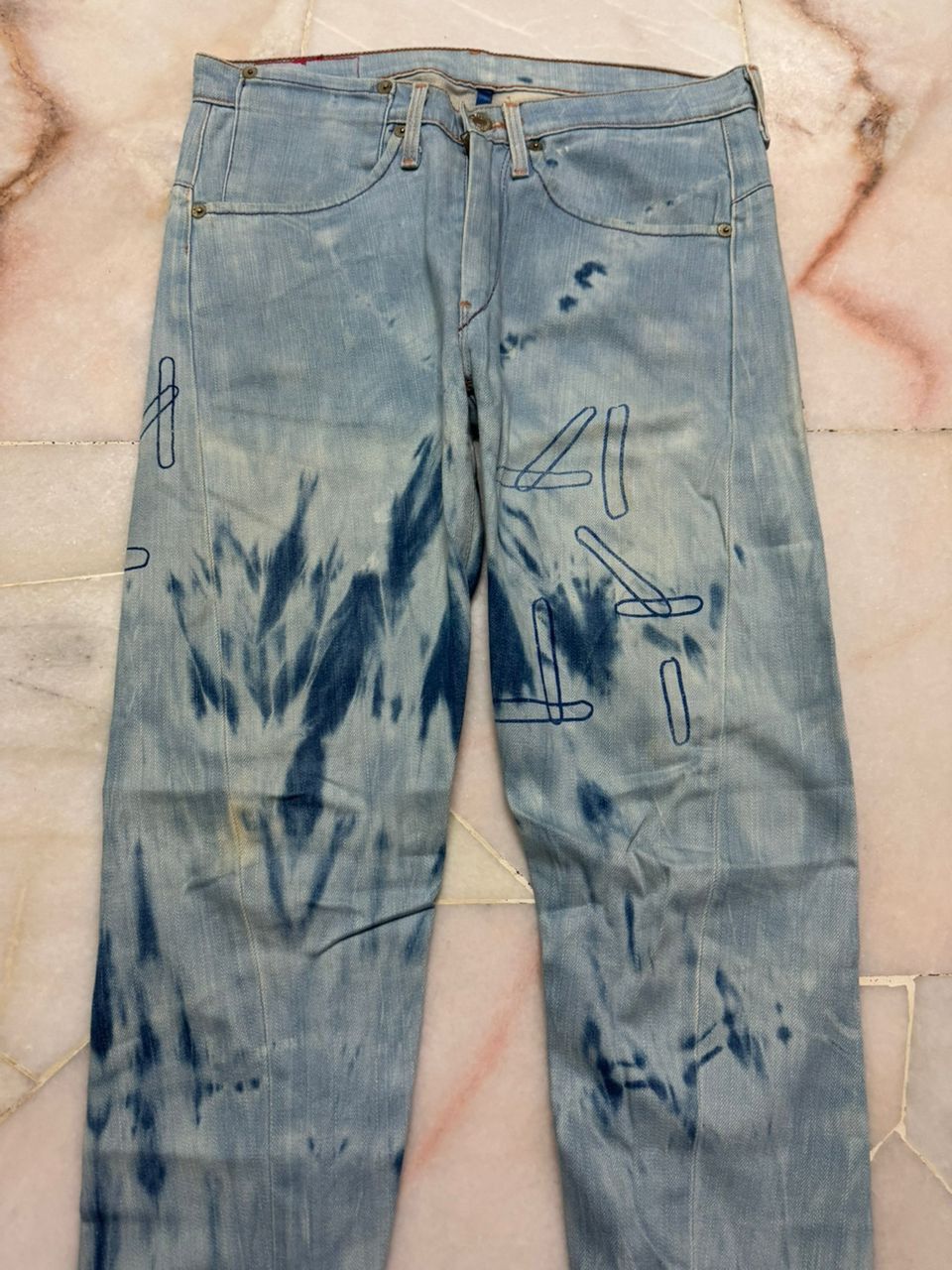 Levi's 💥Insane💥90s Levi’s Engineered Sick Bleach Single R Denim Size US 29 - 3 Thumbnail