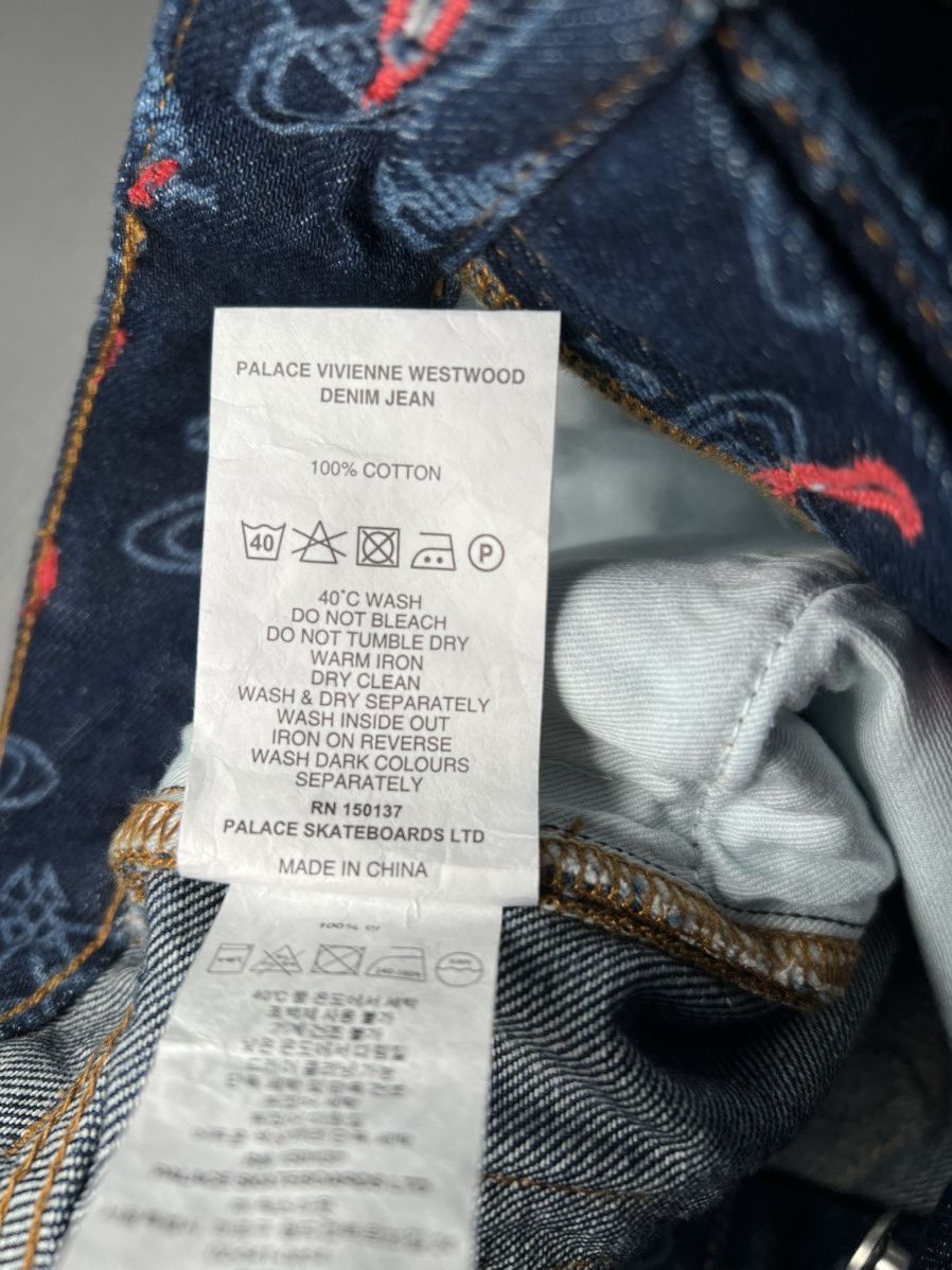 Palace × Vivienne Westwood Vivienne Westwood x Palace Logo Denim Jeans Size US 28 / EU 44 - 12 Thumbnail