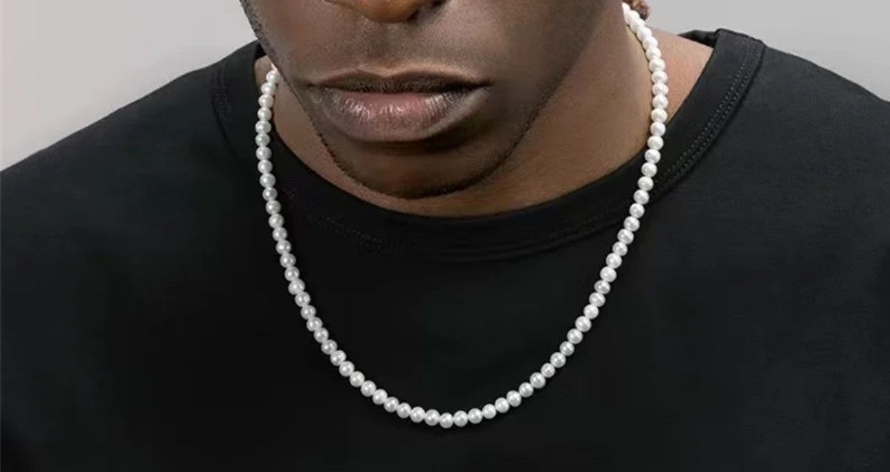 Jewelry 45 cm 6 Mm Imitation Pearl Chain Size ONE SIZE - 3 Thumbnail