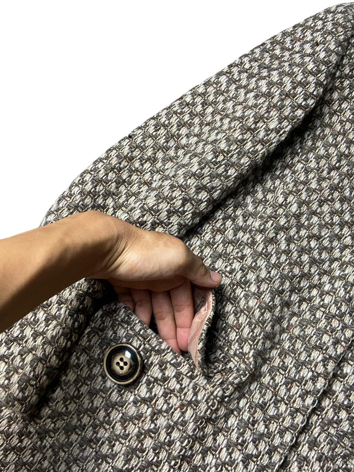 Japanese Brand Vintage Max & Co Tweed Long Coat (156) Size US XXS / EU 40 - 7 Thumbnail
