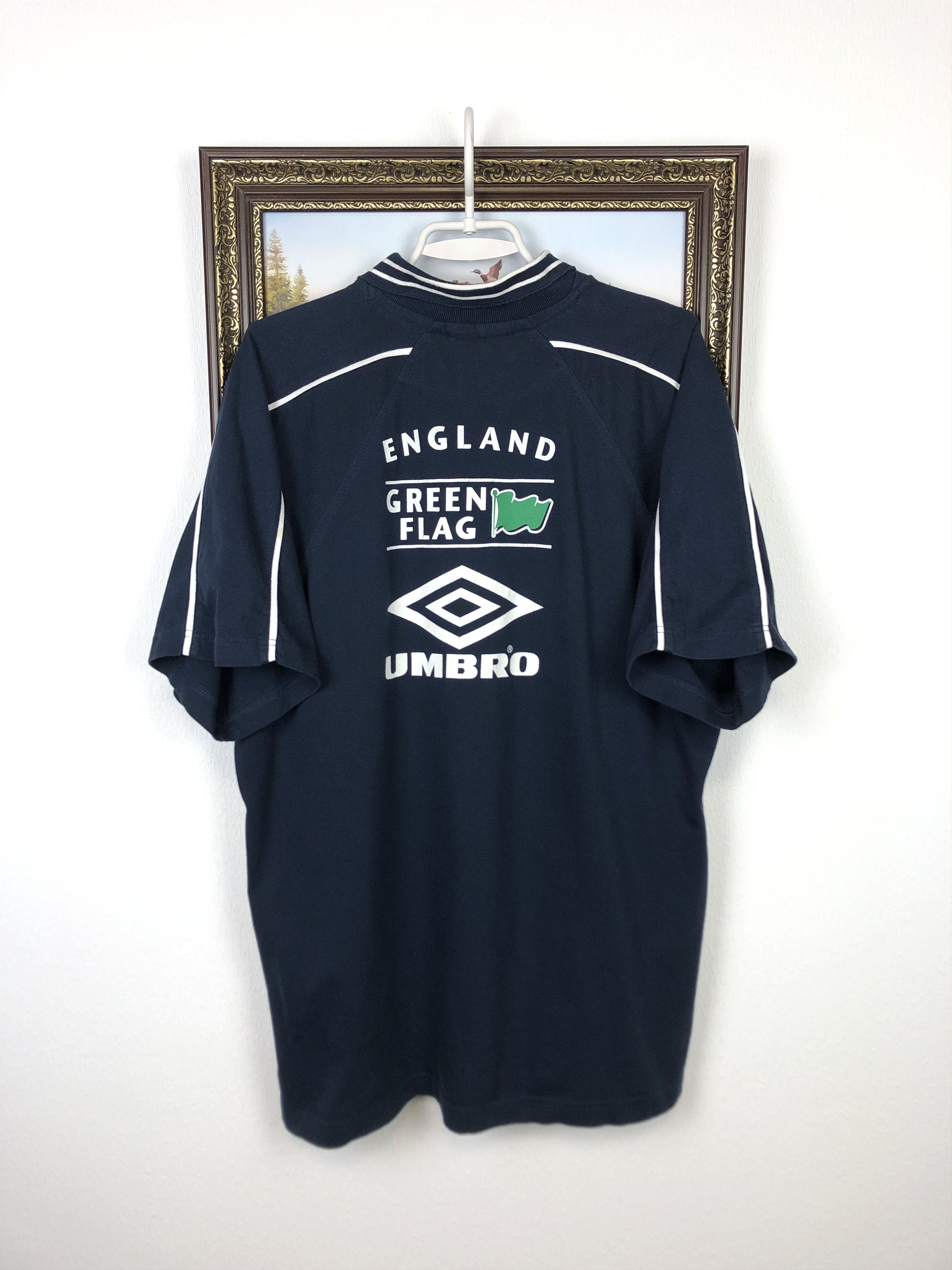 90's UMBRO イングランド代表 \"GREEN FLAG\" Vintage 90's Umbro England Green Flag Jacket Mens Track Top