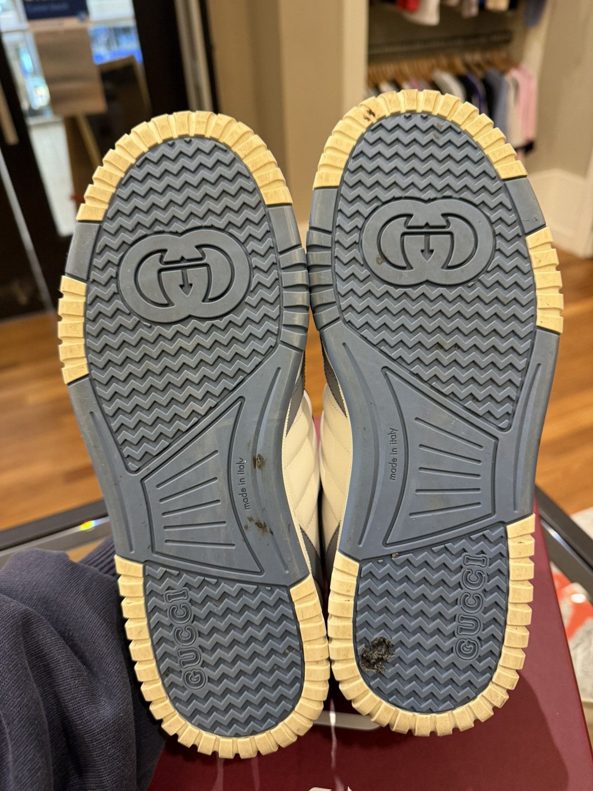 Gucci Gucci Re Web Sneakers - Grey Size US 6.5 / EU 39-40 - 5 Thumbnail