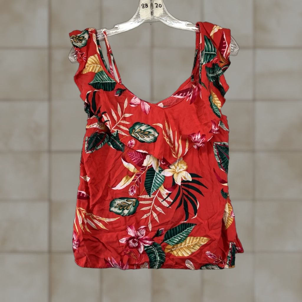 Old Navy Old Navy Women's Blouse XS Floral Hawaiian Short Sleeve Summer Casual 90s Vintage Inspired Size XS / US 0-2 / IT 36-38 - 1 Thumbnail