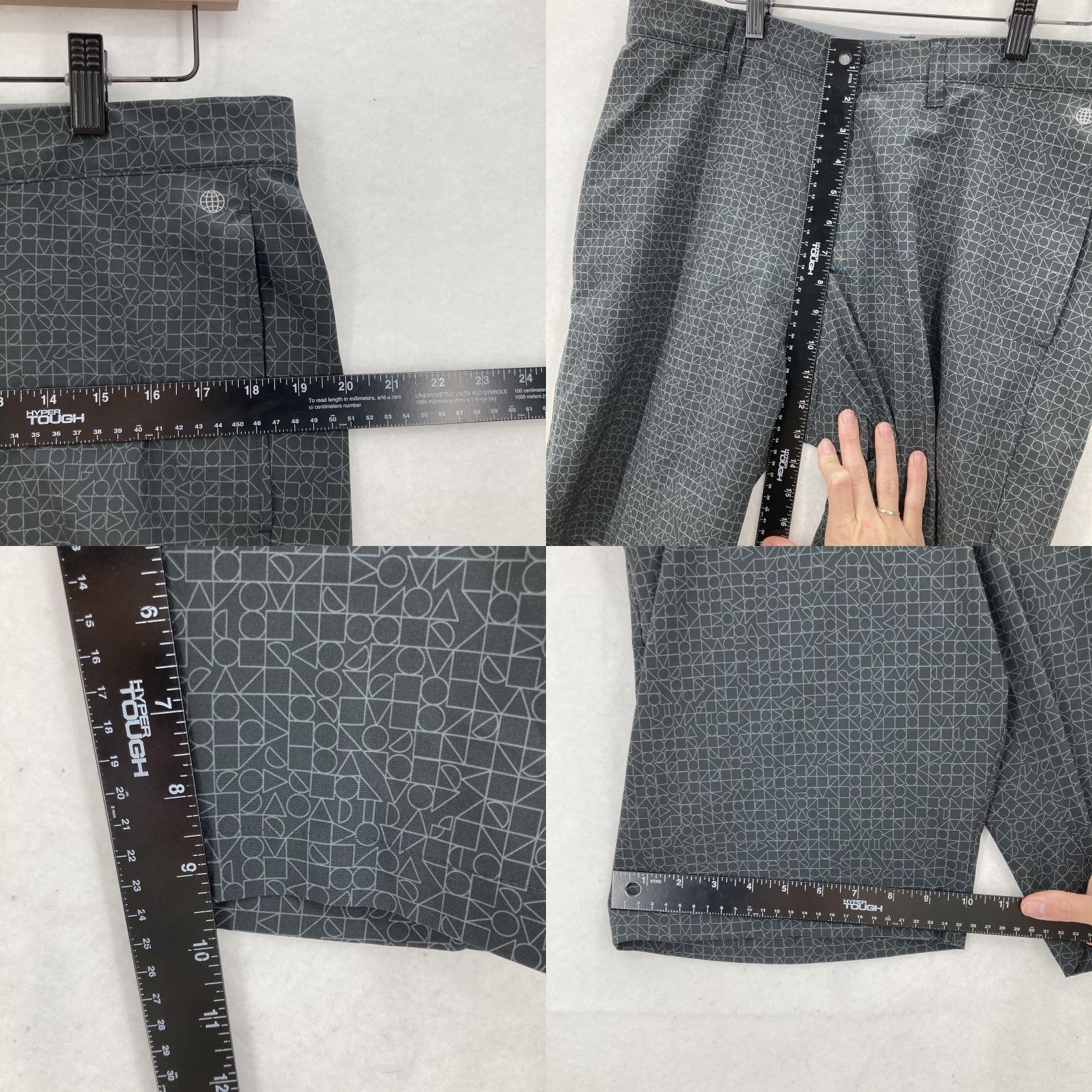 Adidas Adidas Ultimate 365 Golf Shorts Mens 32 Gray Geometric Print Performance Stretch Short Size US 32 / EU 48 - 8 Thumbnail