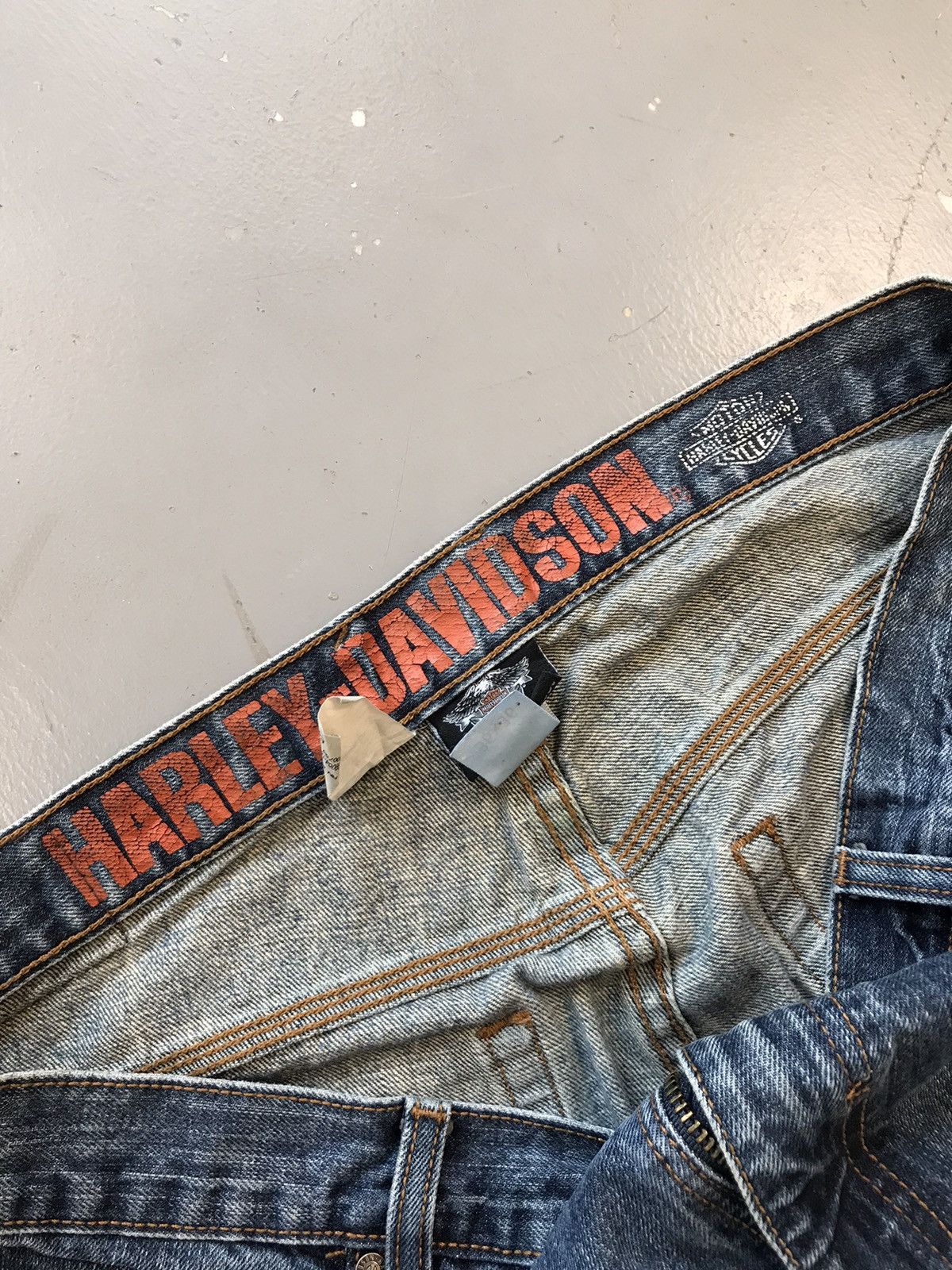 Harley Davidson × Vintage Vintage Harley Davidson straight fit denim Size US 38 / EU 54 - 7 Thumbnail