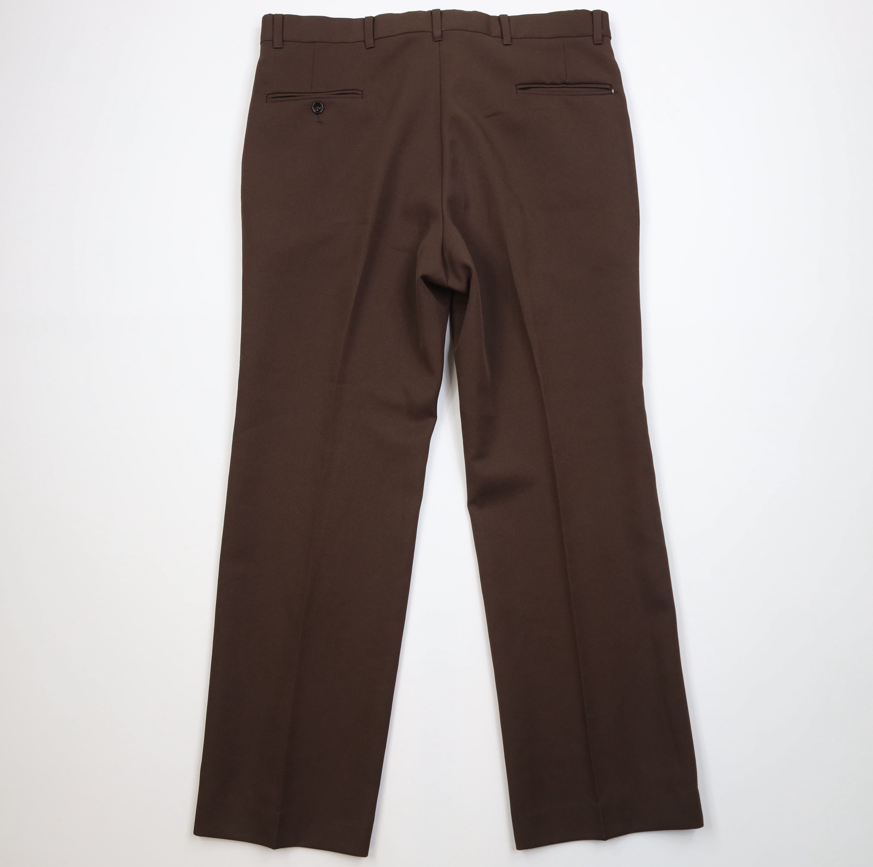 Vintage Vintage 70s Streetwear Flared Wide Leg Chino Pants Brown USA Size US 36 / EU 52 - 9 Thumbnail