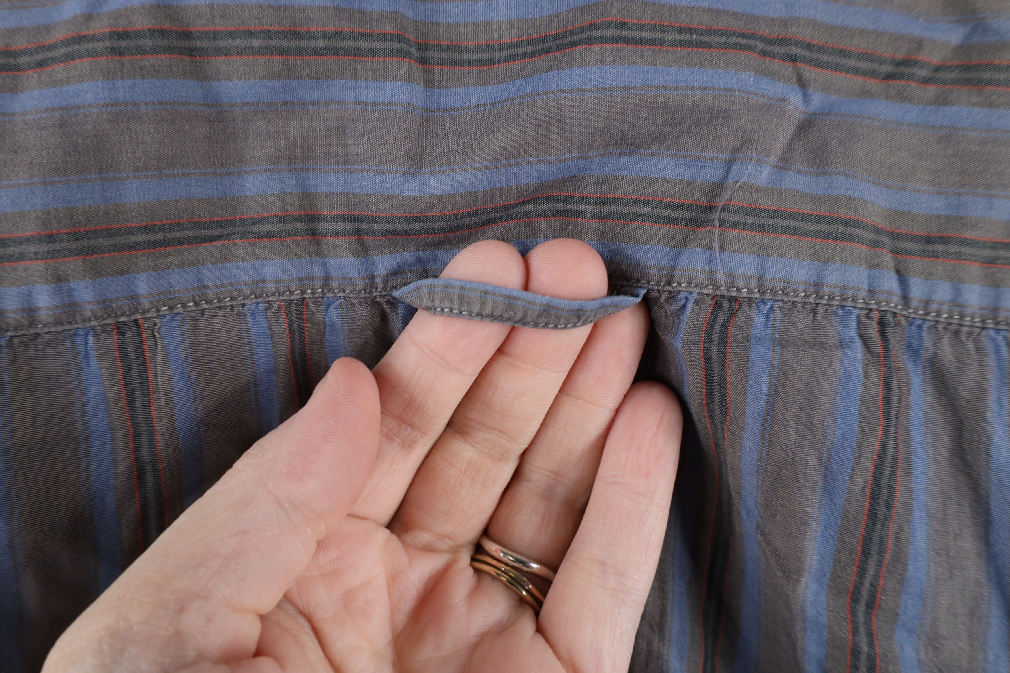 Hugo Boss × Vintage Hugo Boss Bodyline Striped Collared Button Shirt Cotton Size US L / EU 52-54 / 3 - 10 Thumbnail