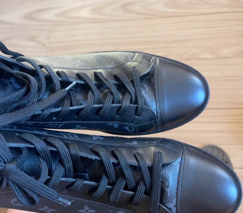 Louis Vuitton Louis Vuitton Stylish Black Casual Sneakers -2508 Size US 9.5 / EU 42-43 - 8 Thumbnail