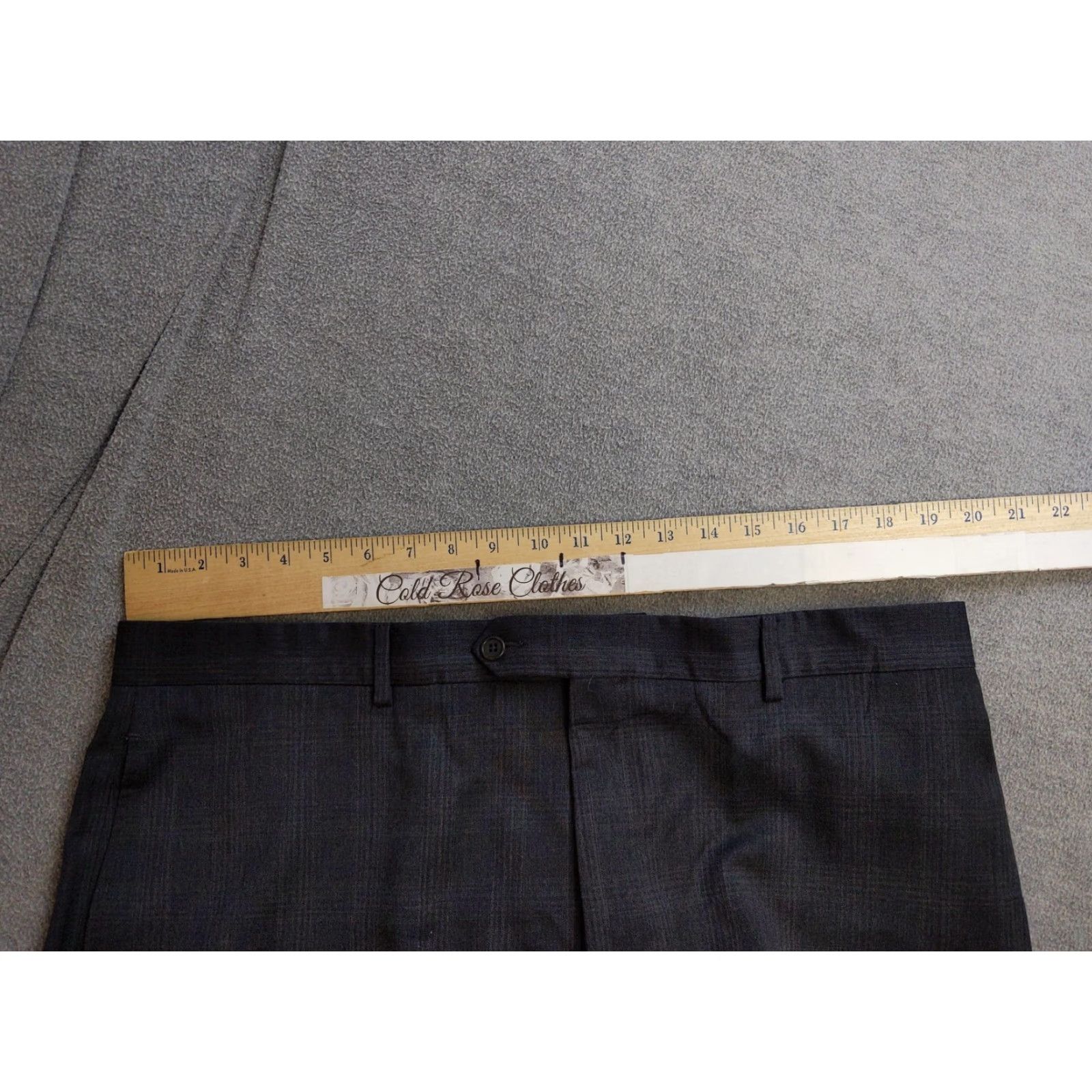 Pronto Uomo Pronto Uomo Couture Pants Mens 38x31 Gray Wool Blend Flat Front Italy Tollegno 1900 Dress Pants Size US 38 / EU 54 - 6 Thumbnail