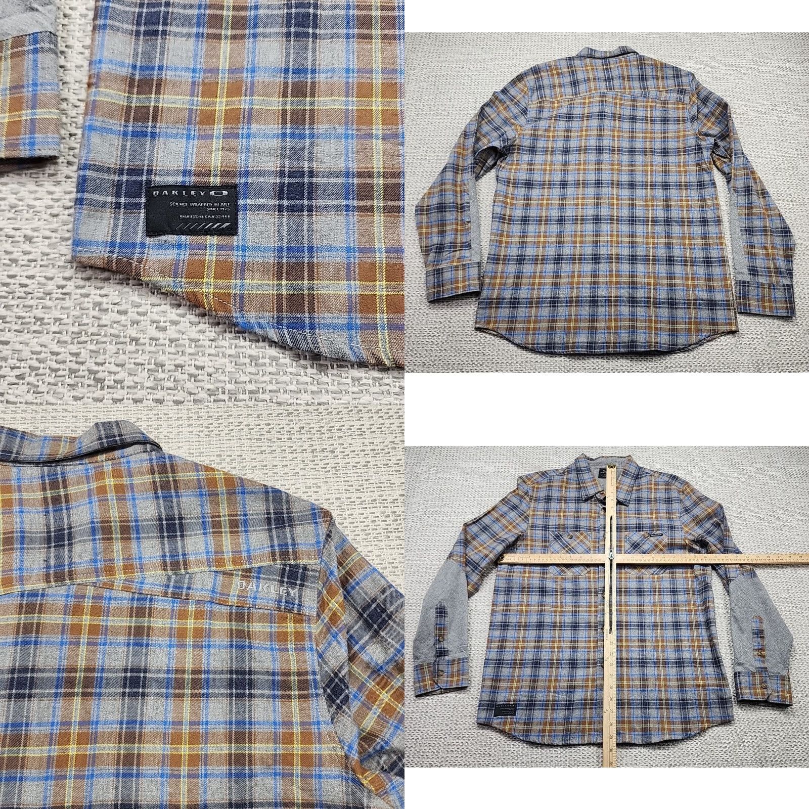 Oakley Oakley Flannel Shirt Mens Small Plaid Long Sleeve Button Up Casual Size US S / EU 44-46 / 1 - 8 Thumbnail