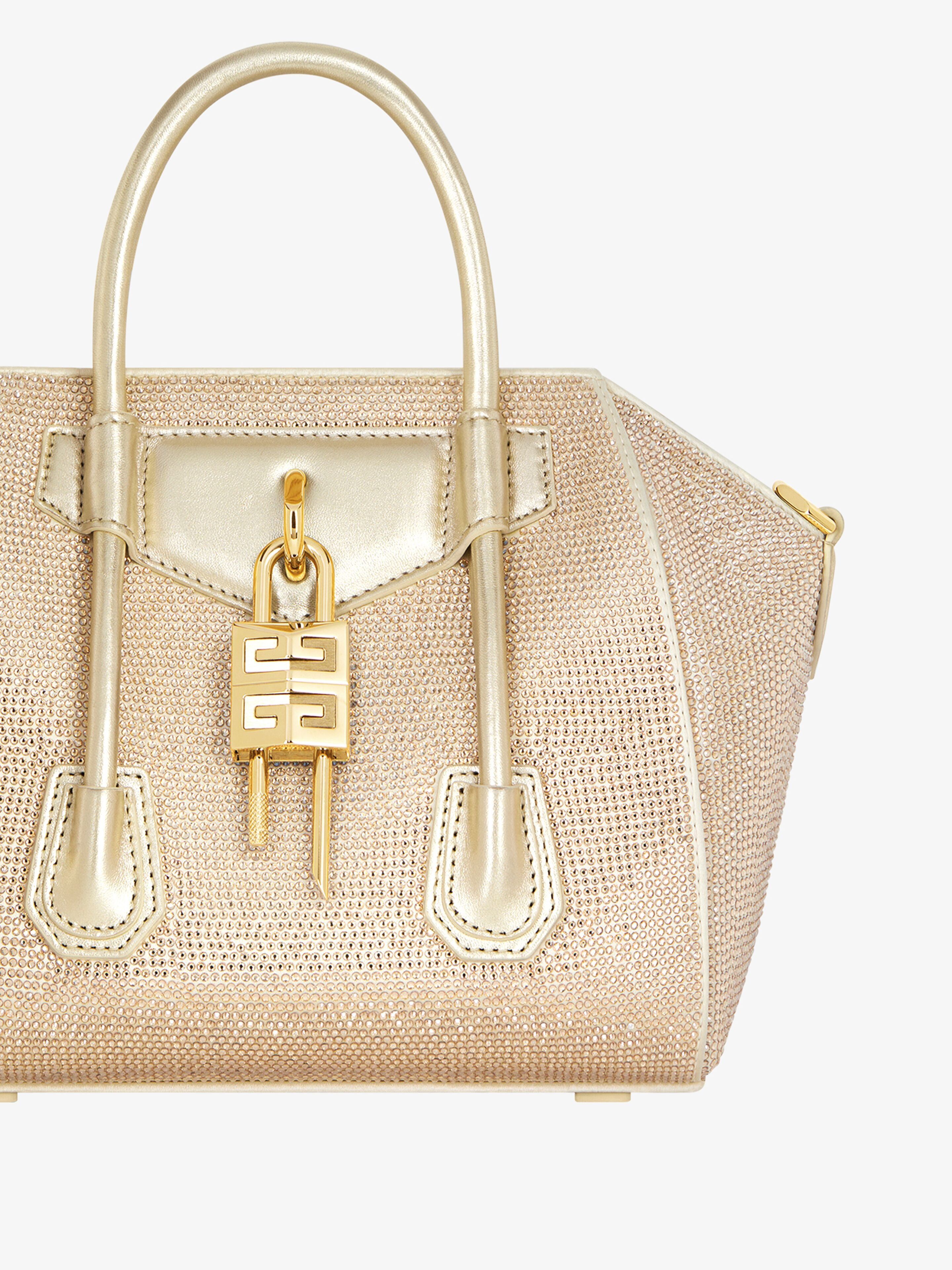 Givenchy o1w1db10825 Size: OS / Antigona Lock Mini Bag in Gold Size ONE SIZE - 6 Thumbnail