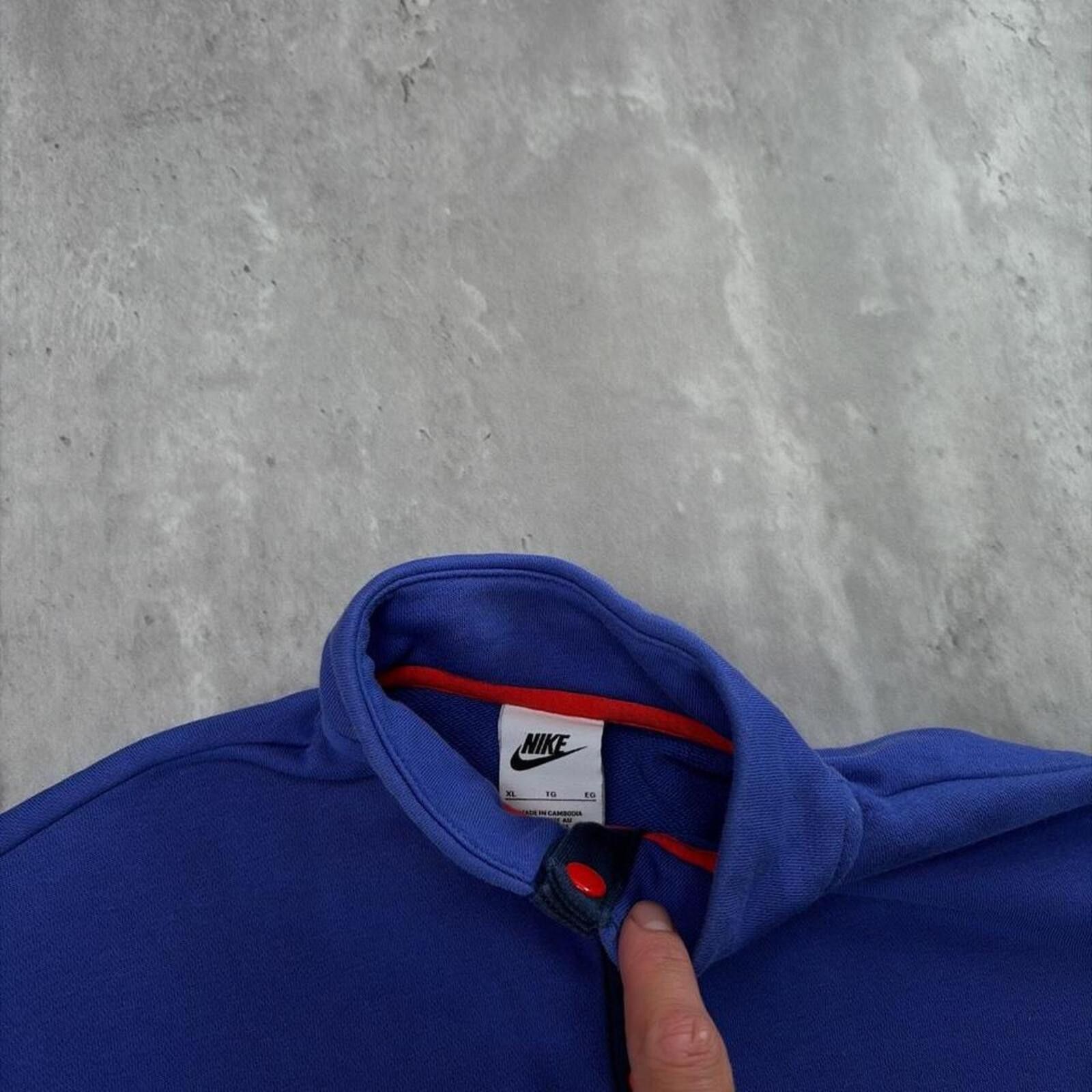 Nike Y2K Purple Nike Snap T Cropped Pullover Sweater Size XL / US 12-14 / IT 48-50 - 5 Thumbnail