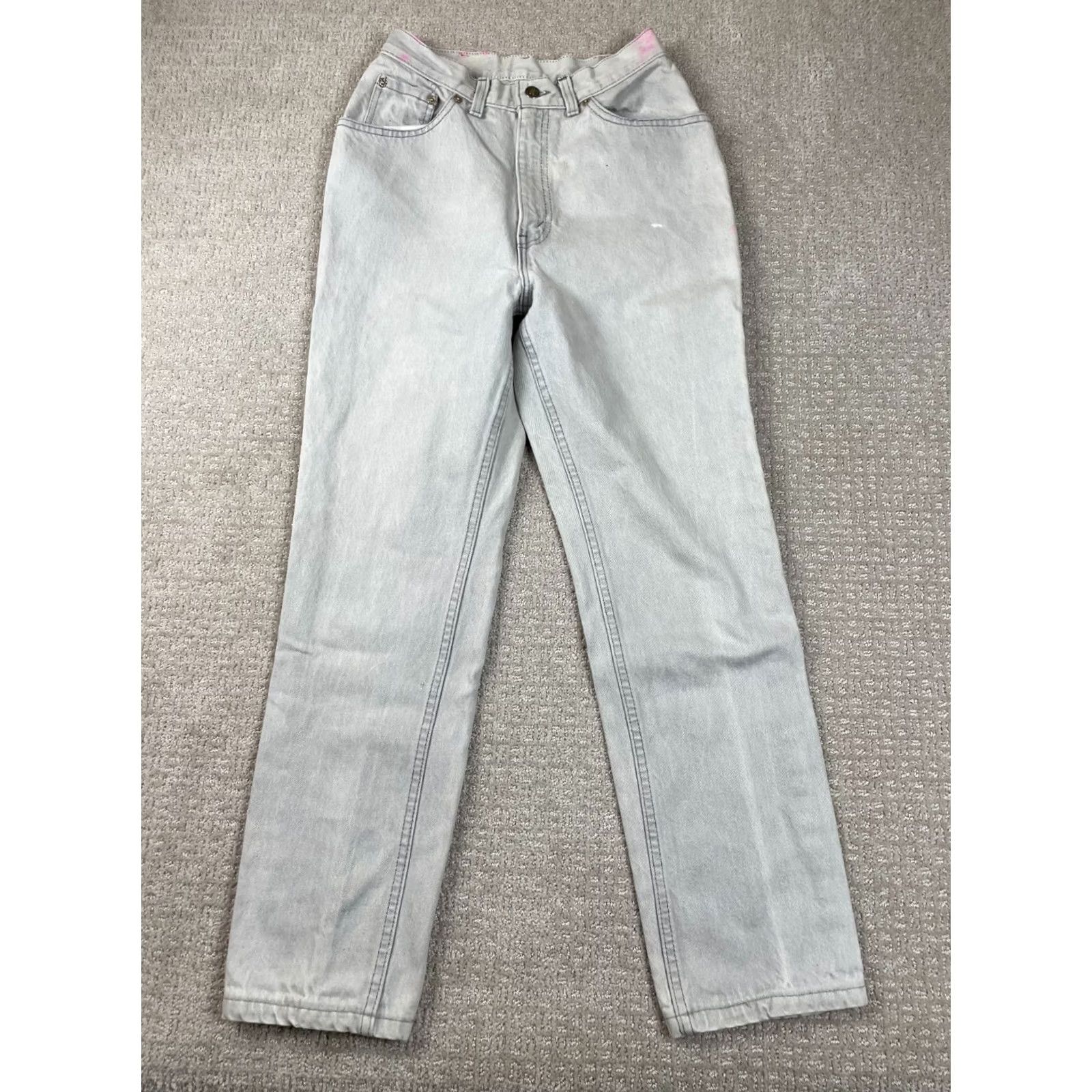 Levi's VINTAGE Levi's Jeans Womens 26x29 Gray Denim Straight 80s USA XX 18505 1156 Size 26" / US 2 / IT 38 - 5 Thumbnail