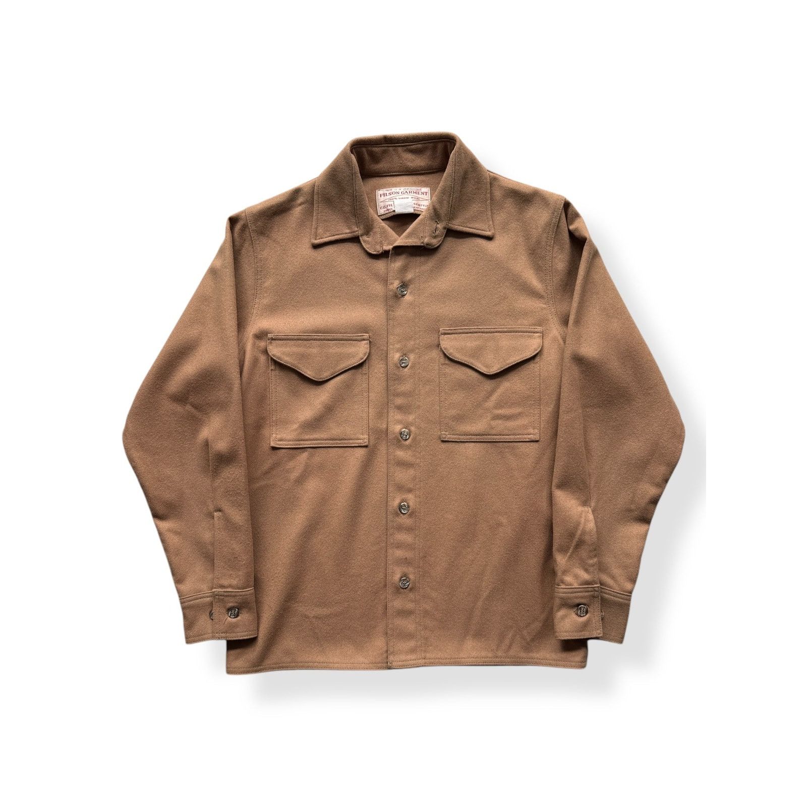 Filson × Vintage Vintage Filson Brown Jac-Shirt SZ 38 Size US M / EU 48-50 / 2 - 1 Thumbnail