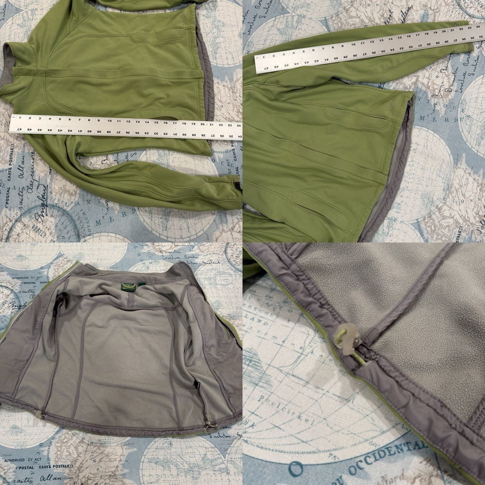 Vintage L.L. Bean Soft Shell Wind Stopper Jacket Zip Women S Green 0AKM4 Size S / US 4 / IT 40 - 8 Thumbnail