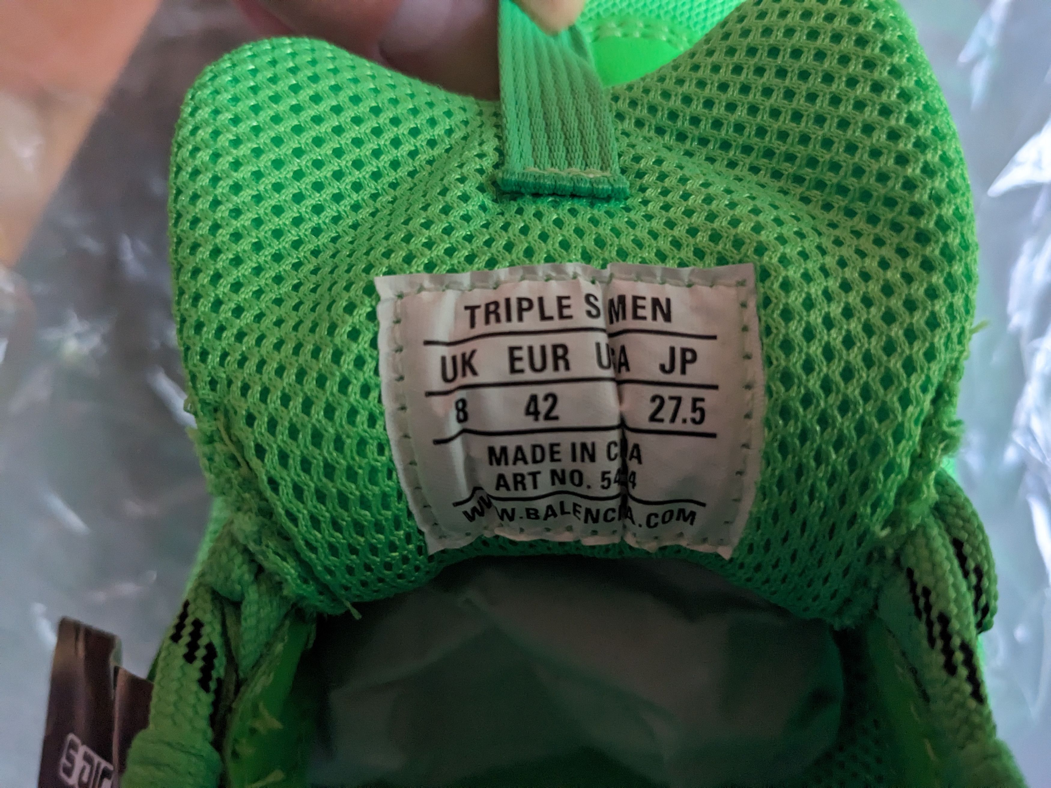 Balenciaga Balenciaga Triple S Sneakers - Neon Green Size US 9 / EU 42 - 13 Thumbnail