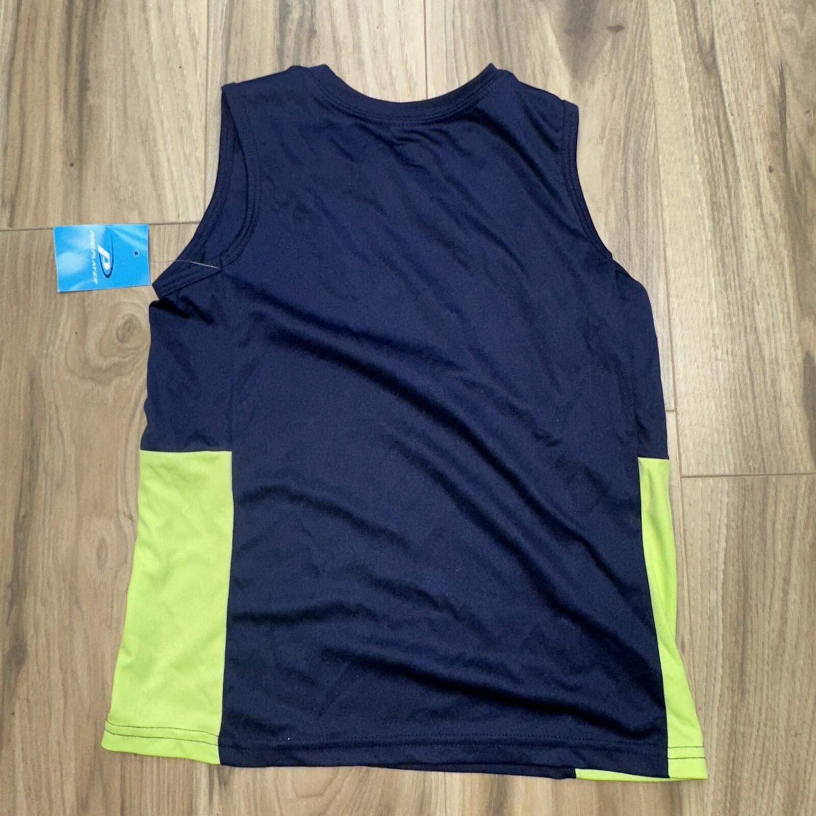 Pro Player Pro Player LB Muscle Tee Navy Green Size 5/6 Boys Size US XXS / EU 40 - 5 Thumbnail