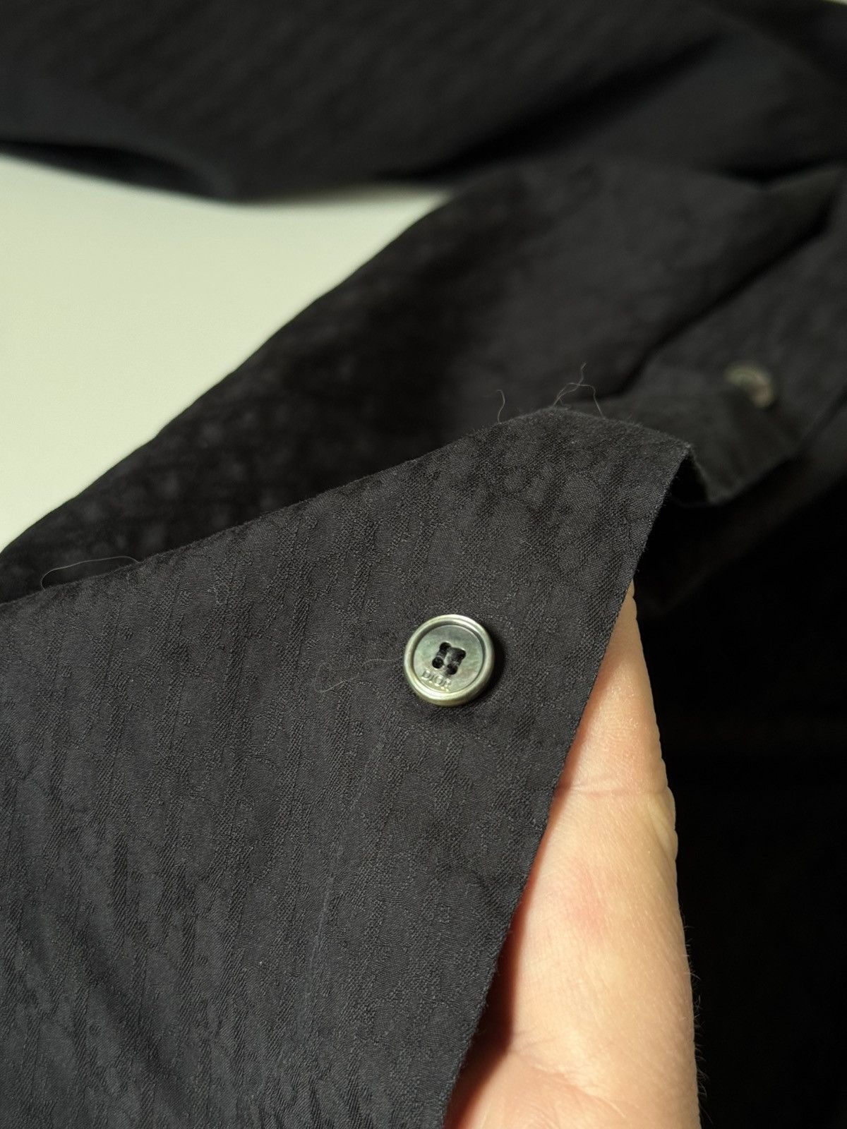 Dior Dior Black Monogram Shirt Hidden Buttons Long Sleeve Size US S / EU 44-46 / 1 - 11 Thumbnail