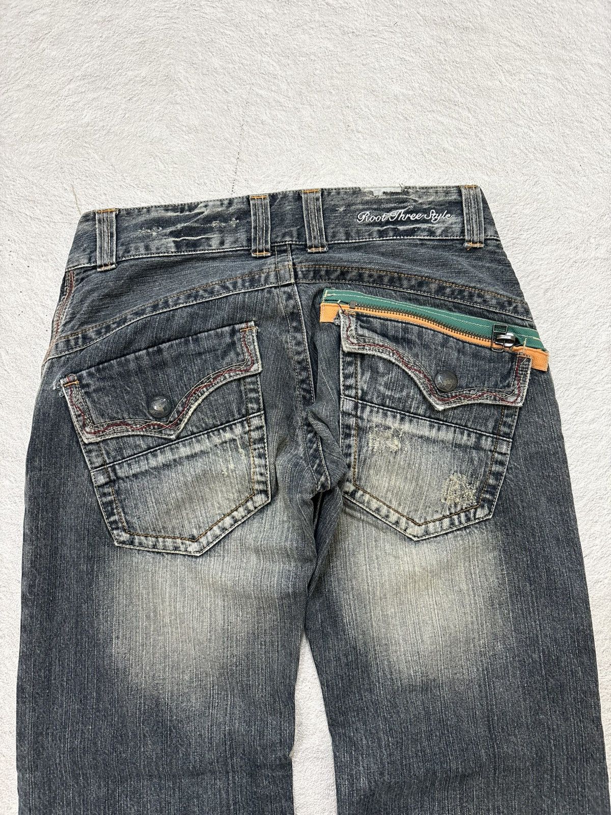 Kapital 2000s Rootthree destroy wash denim kapital style Size US 30 / EU 46 - 7 Thumbnail