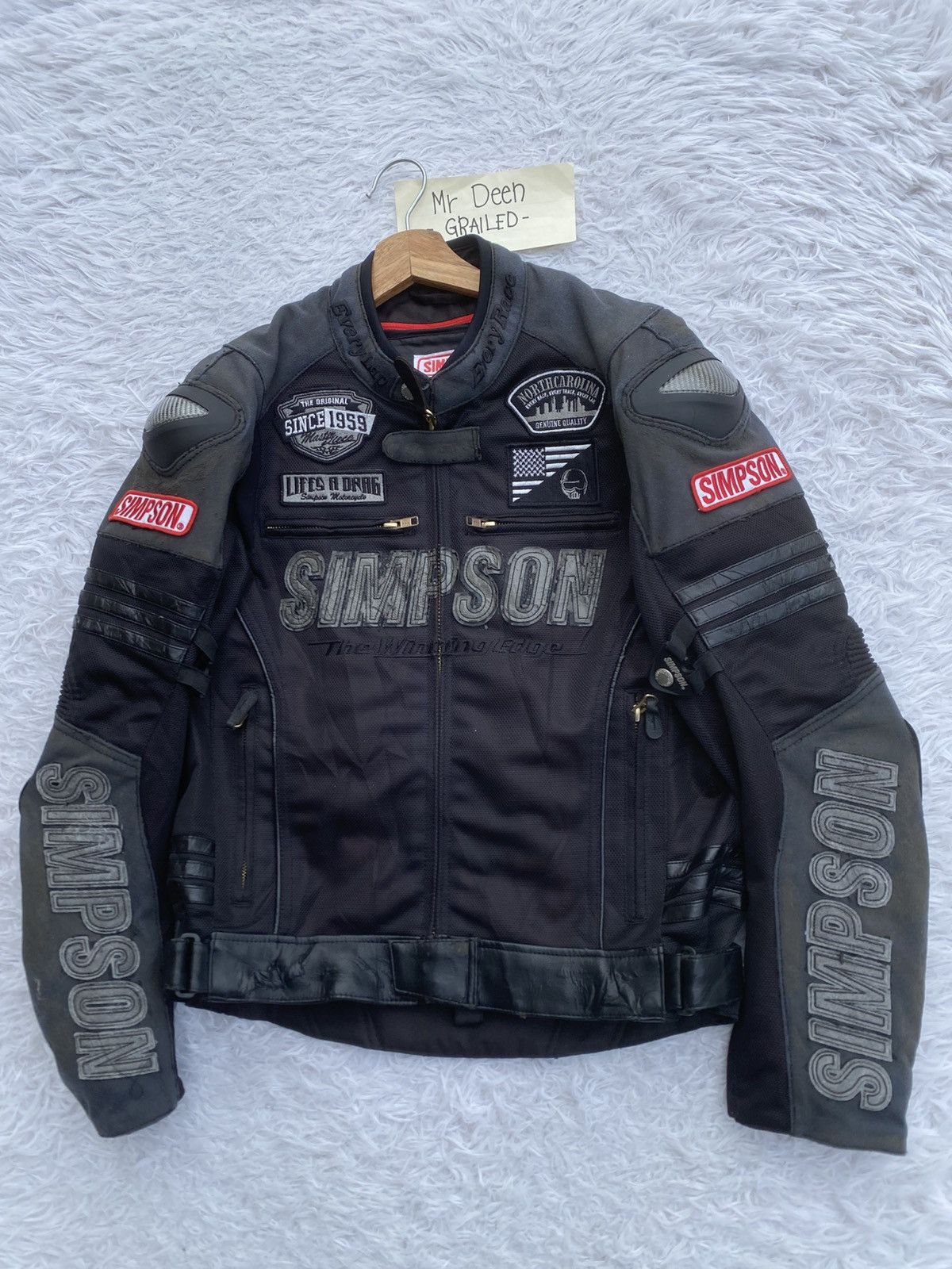 ICON Motorsports Rare Vintage Simpson Biker Racing Jacket Size US M / EU 48-50 / 2 - 5 Thumbnail
