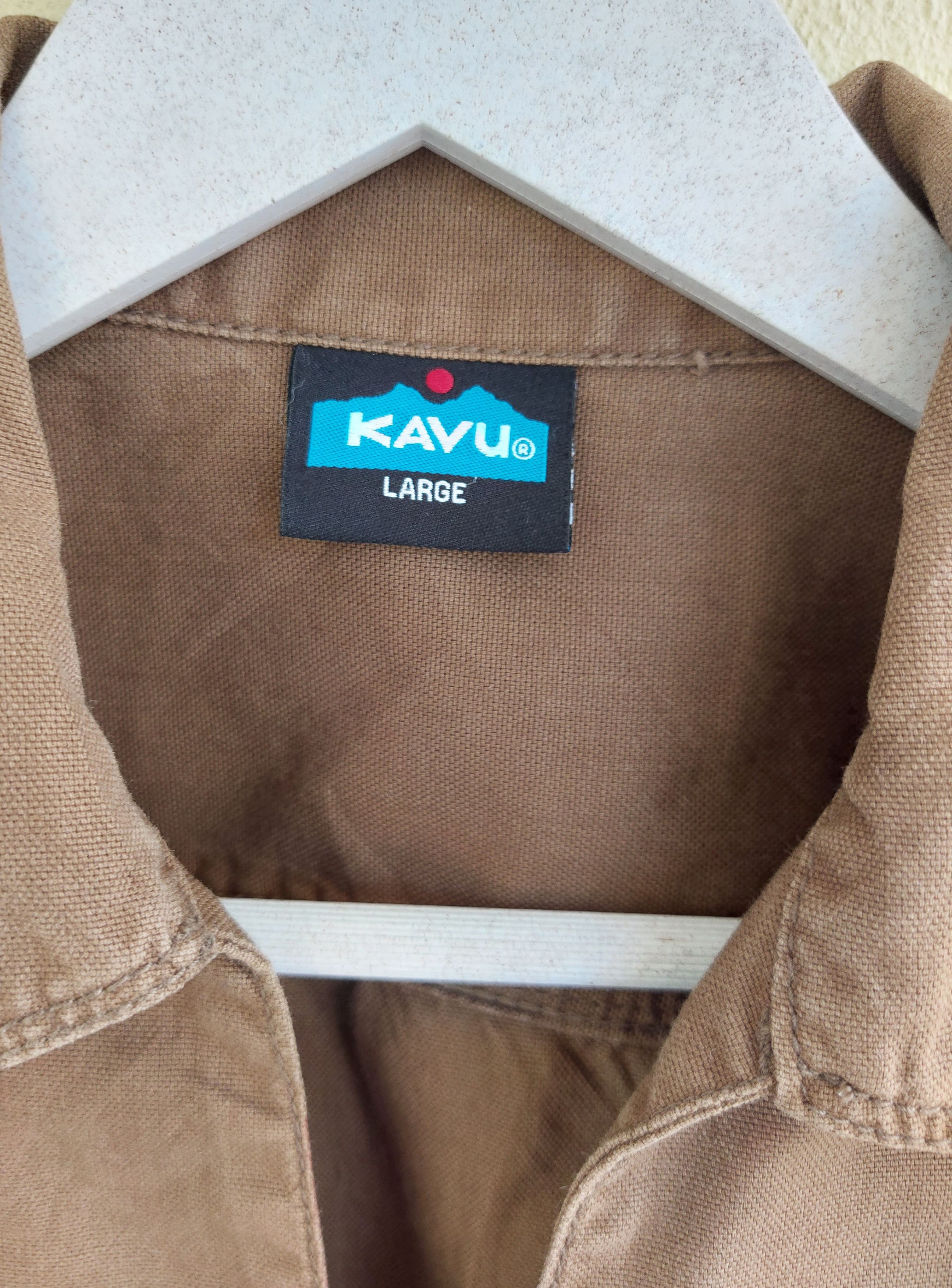KAVU KAVU cotton canvas open collar jacket Size US L / EU 52-54 / 3 - 3 Thumbnail