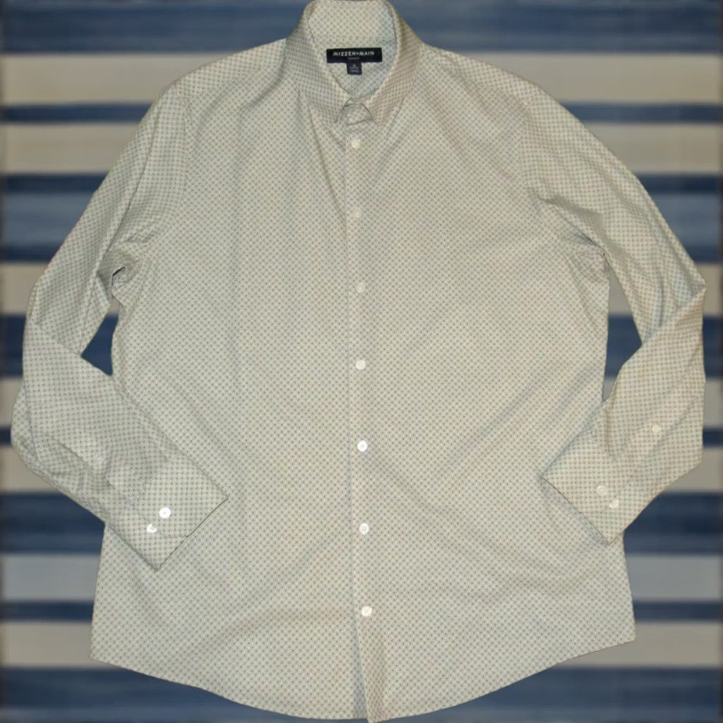 Mizzen+Main MIZZEN + MAIN Leeward Long Sleeve Shirt Medium In Micro Chip Geo Print Men XS? Size US M / EU 48-50 / 2 - 1 Thumbnail