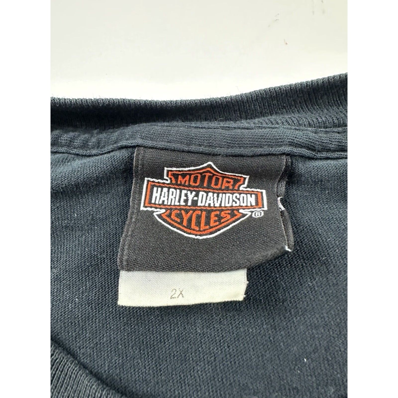 Harley Davidson VINTAGE Harley-Davidson Shirt 2XL Black Omaha Can't Tread On Us 90s Mens Size US XXL / EU 58 / 5 - 6 Thumbnail