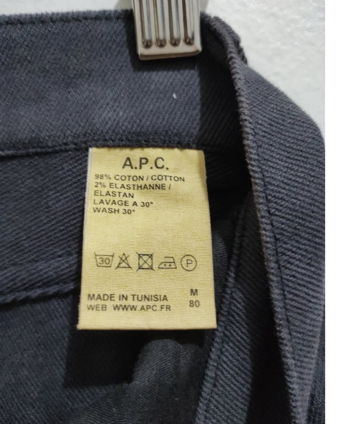 A.P.C. × Designer × Japanese Brand Vintage A.P.C. Gray Slim fit Jeans Size US 30 / EU 46 - 10 Thumbnail