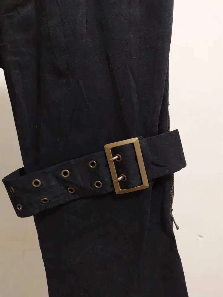 Japanese Brand Made In Japan B.P.N Black Bondage Pants Size US 28 / EU 44 - 4 Thumbnail