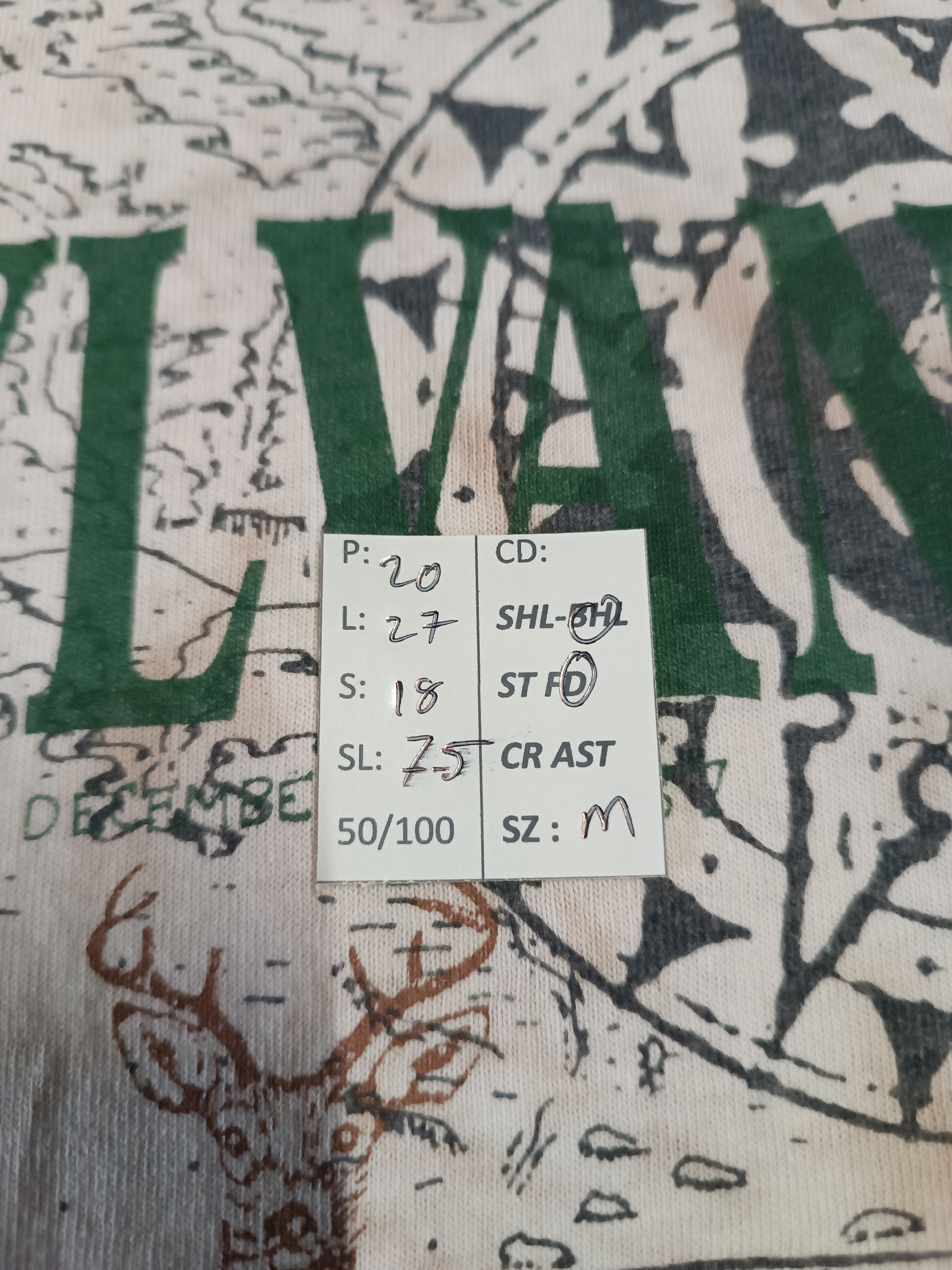 Vintage VINTAGE 90'S PENNSYLVANIA STATE AOP MAP TEE VERY RARE OVP Size US M / EU 48-50 / 2 - 20 Thumbnail