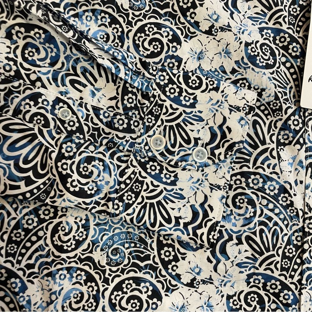 Robert Graham NWT New $198 Robert Graham Tower Paisley Floral Print Shirt Size US L / EU 52-54 / 3 - 6 Thumbnail