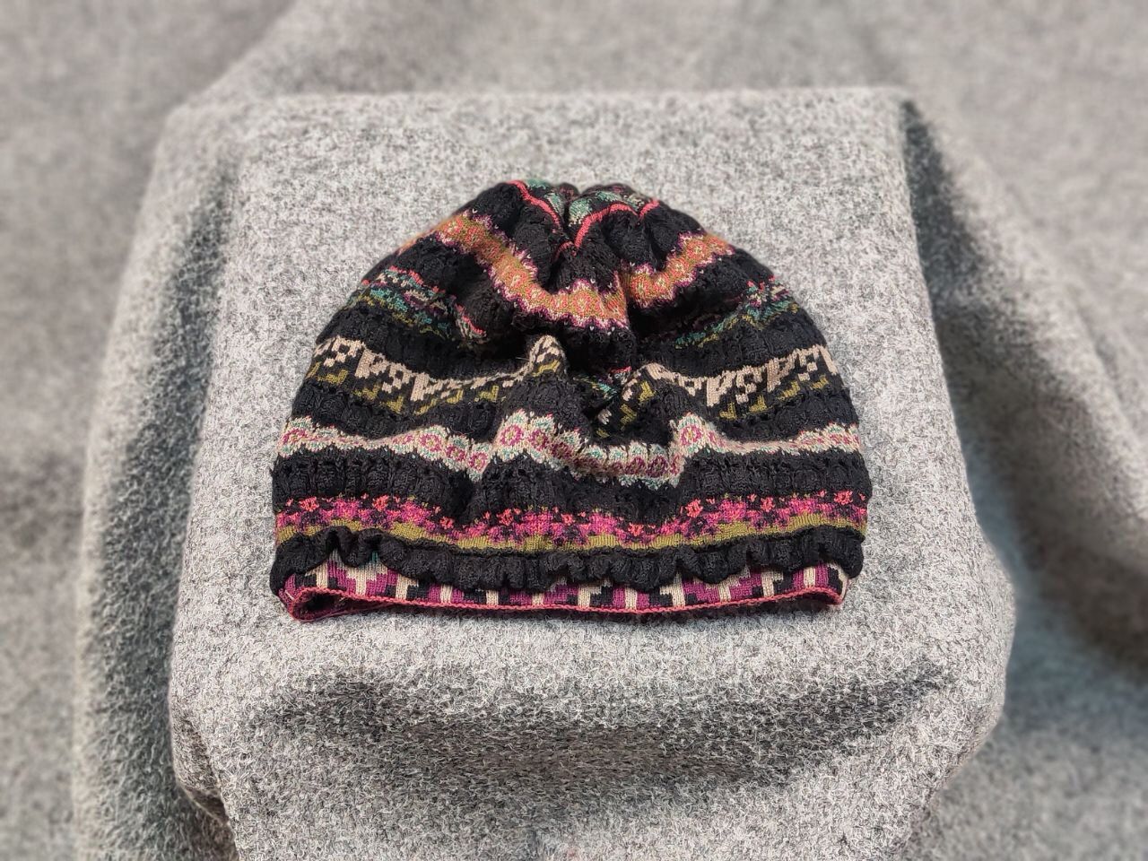 Other Ivko Merino Wool Knit Multicolor Pattern Hat Cap Size ONE SIZE - 3 Thumbnail
