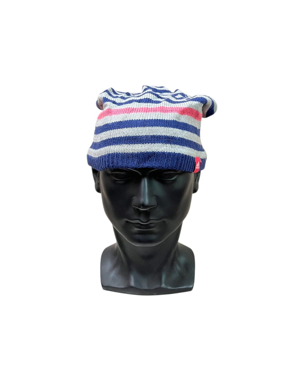 Adidas Adidas Striped Design Beanie Hats Size ONE SIZE - 1 Thumbnail