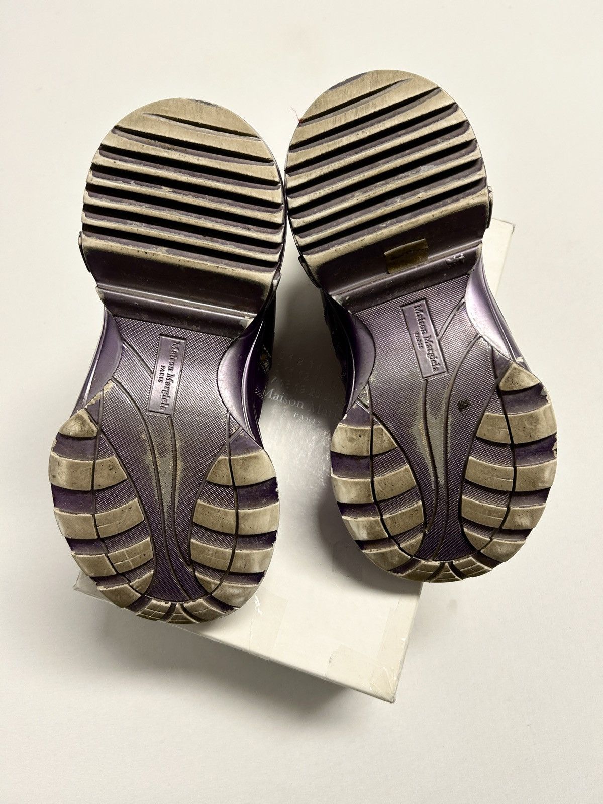 Maison Margiela 2008 Retro Fit Purple Metallic Platform Sneaker Size US 6 / EU 39 - 8 Thumbnail