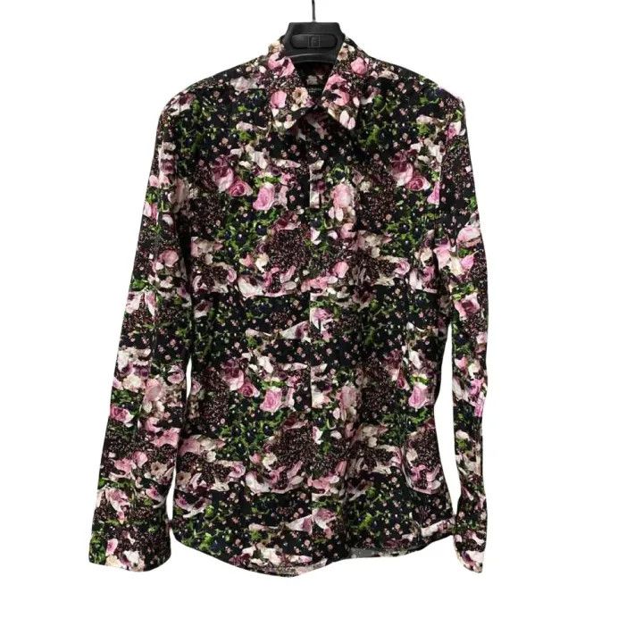 Givenchy Givenchy Floral Print Long Sleeve Button-Up Shirt Size US M / EU 48-50 / 2 - 1 Thumbnail