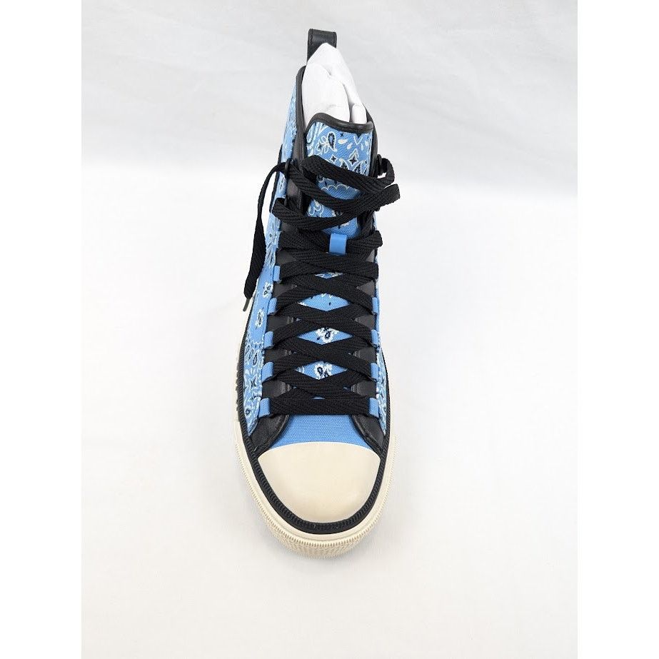 Amiri o1rshd1 Q:2 / Bandana Ma Court Hi-Top Sneakers Carolina Blue Size US 13 / EU 46 - 6 Thumbnail